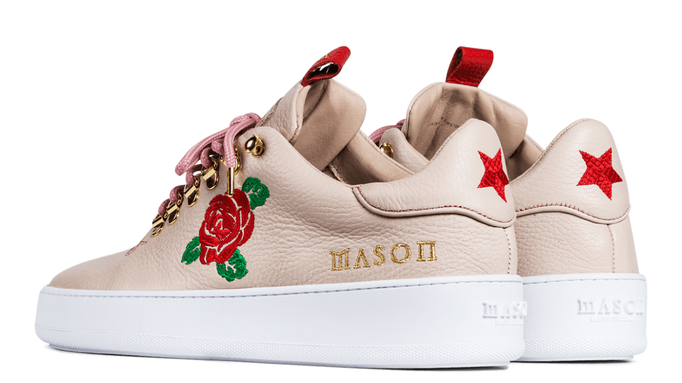 Mason Garments Mason Garments Rose Leather Court Sneaker Mens White Shoe Size US 9.5 / EU 42-43 - 3 Thumbnail