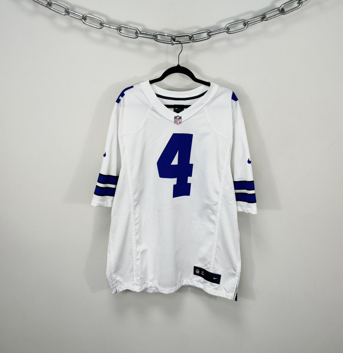 Nike Dallas Cowboys Dak Prescott White NFL Jersey Shirt