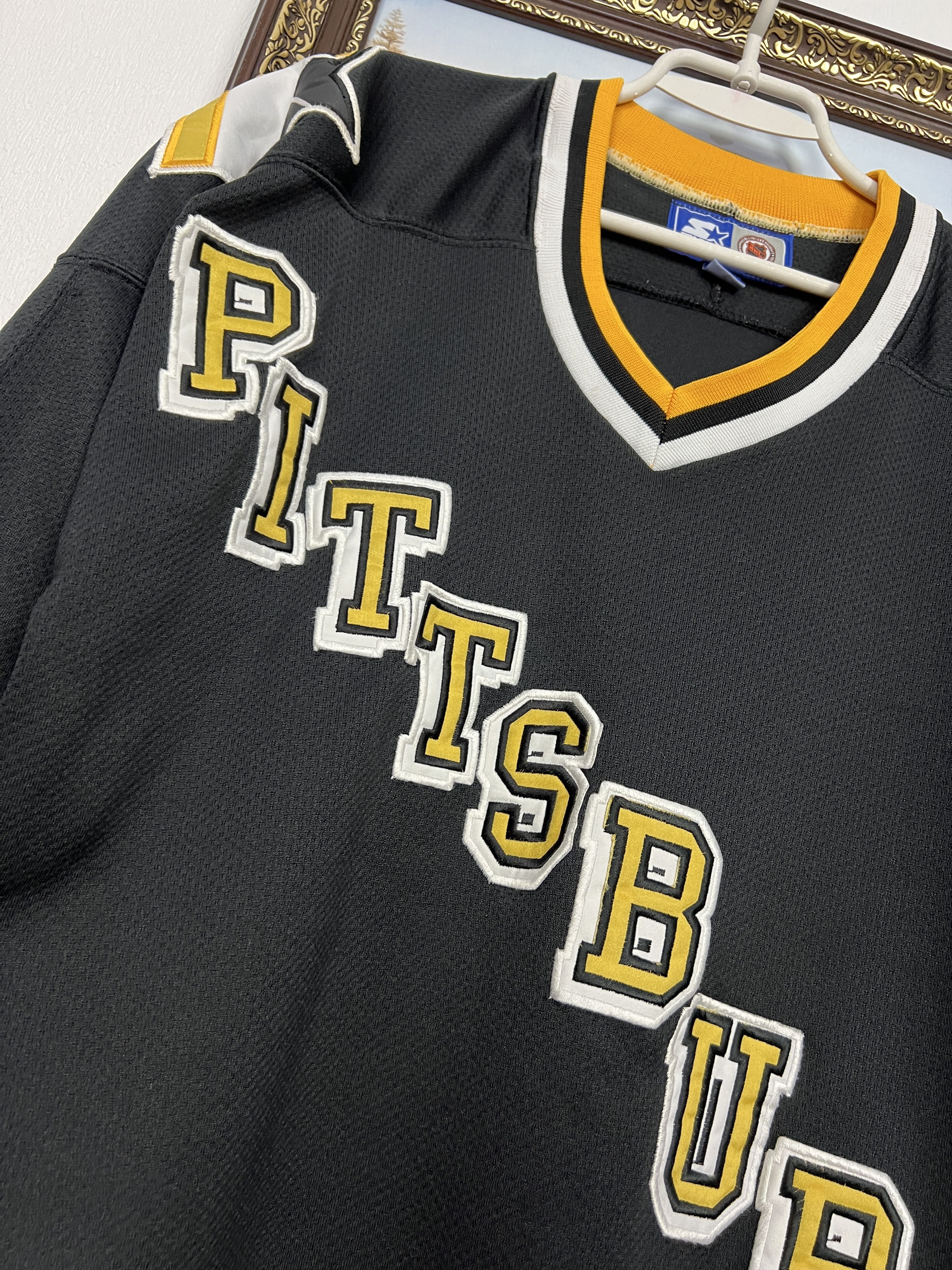 Starter Vintage 90's Starter Pittsburgh Penguins Hockey Jersey NHL Size US L / EU 52-54 / 3 - 3 Thumbnail