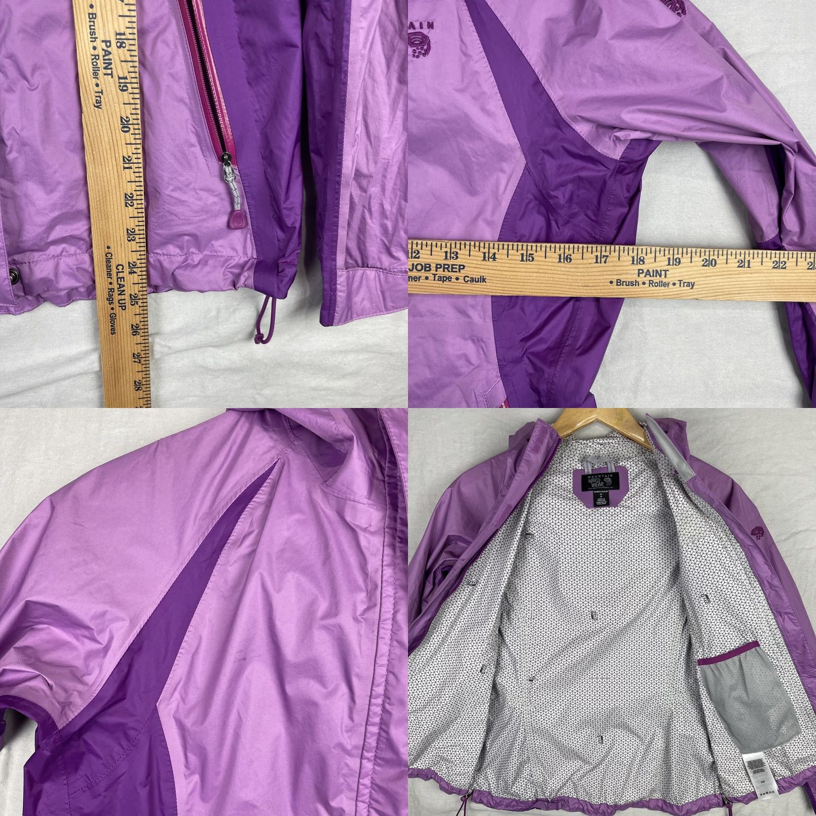 Mountain Hardwear Mountain Hardwear Rain Jacket Womens XS Purple Hooded Full Zip Waterproof Jacket Size XS / US 0-2 / IT 36-38 - 8 Thumbnail