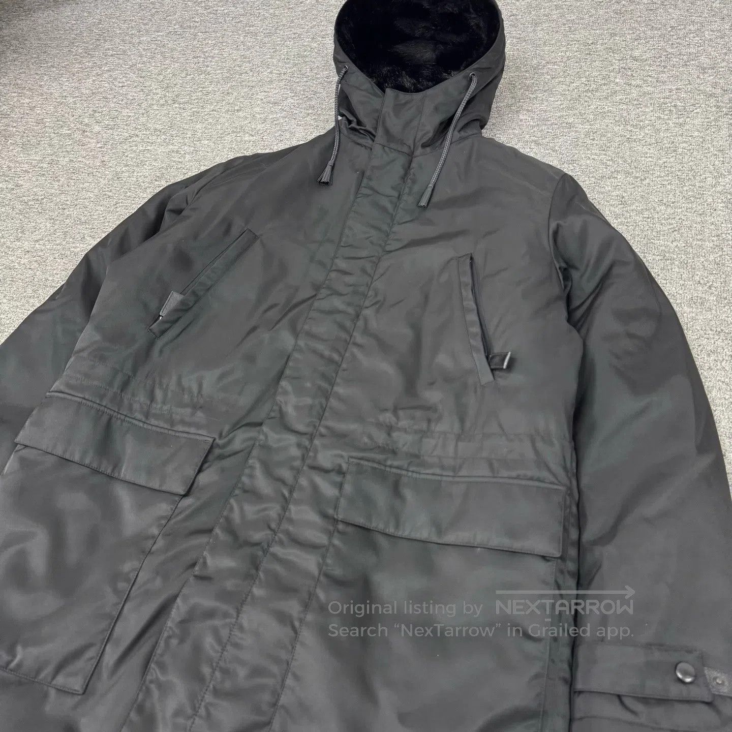 Prada Prada lining fabric is removable; long, hooded parka coat. Size US M / EU 48-50 / 2 - 4 Thumbnail