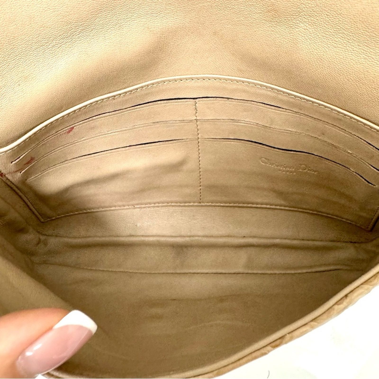 Dior Dior Nude Snakeskin New Lock Pouch Chain Clutch, Authentic Size ONE SIZE - 12 Thumbnail