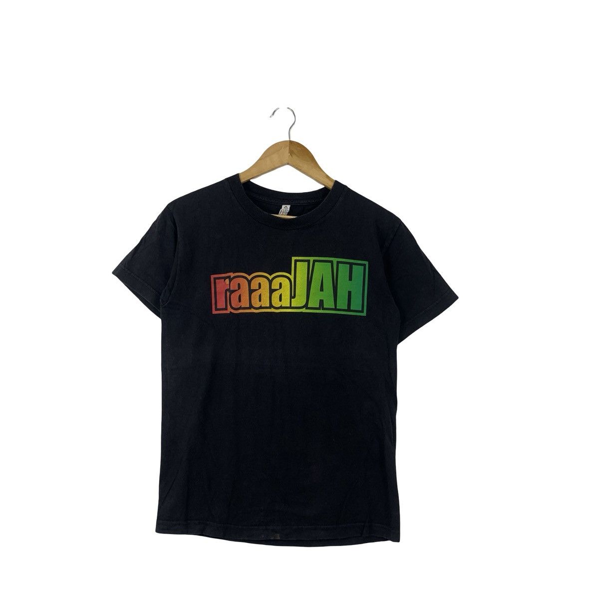 Vintage Vintage Y2K RASTA REGGAE RAAJAH Slang Song Tee Shirt Top Size US S / EU 44-46 / 1 - 3 Thumbnail