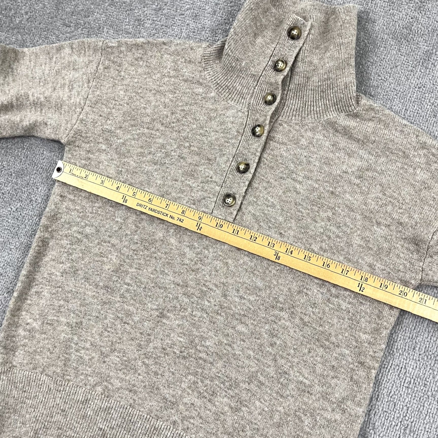 Vintage The Normal Brand Sweater Men Medium Brown Stretch Henley High Neck Preppy Casual Mens Size US M / EU 48-50 / 2 - 6 Thumbnail
