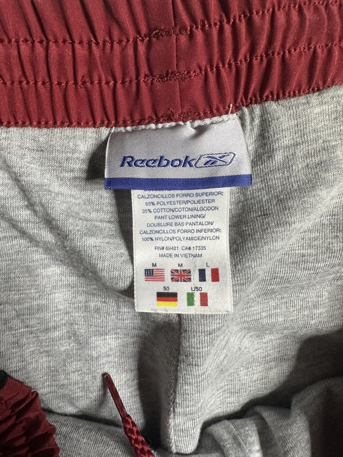 Reebok Y2K 2000s Reebok Baggy Track Pants Size US 34 / EU 50 - 6 Thumbnail