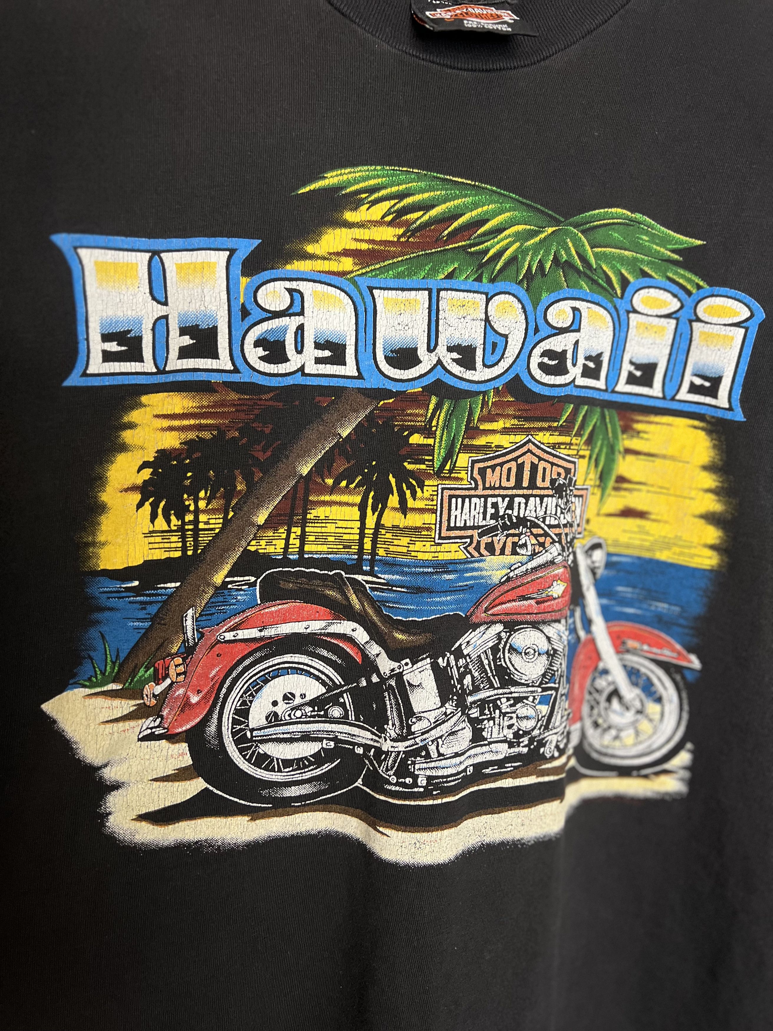 Harley Davidson *VINTAGE* Harley Davidson Shirt Maui Kahului, Hawaii Size US L / EU 52-54 / 3 - 2 Thumbnail