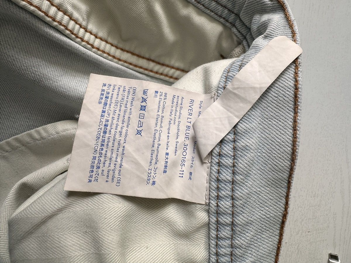 Acne Studios Acne Studios River LT Blue Blå Konst Jeans Size US 32 / EU 48 - 8 Thumbnail