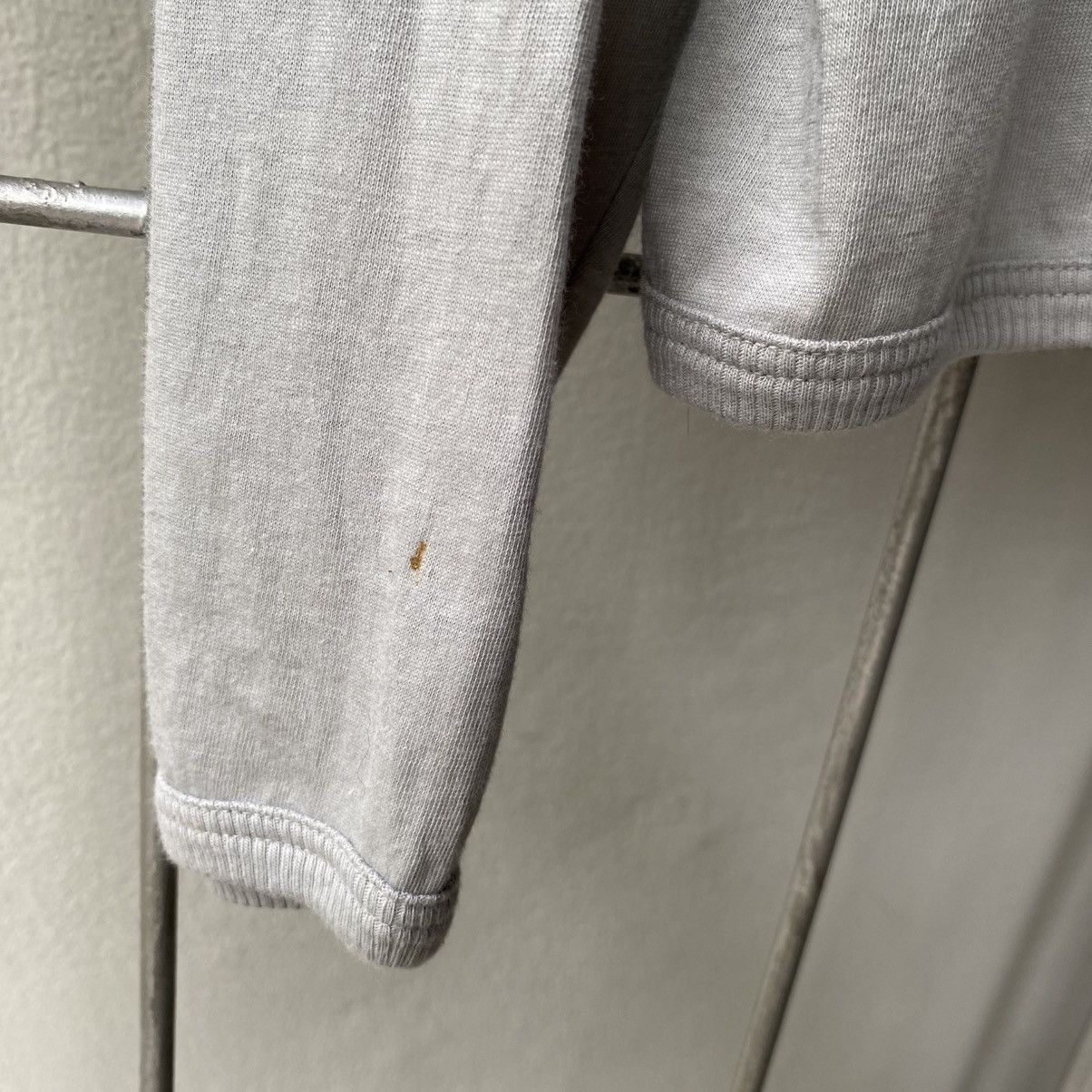 Tete Homme TÊTE HOMME Grey Long Sleeve Polo with Logo Hem Size US L / EU 52-54 / 3 - 5 Thumbnail