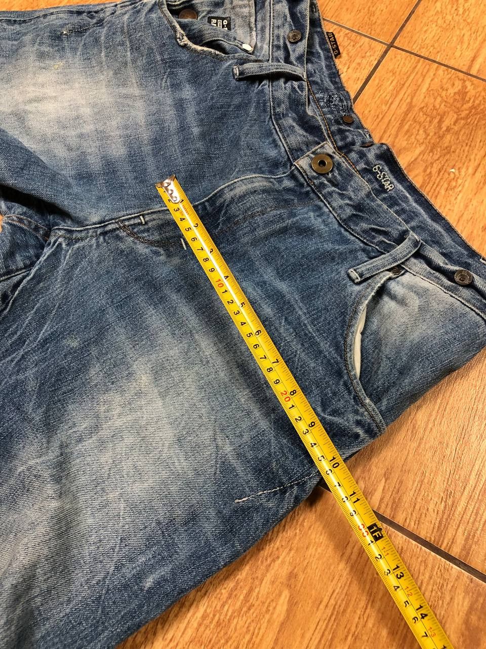 G-Star Crazy Crash Dirty Baggy Faded Jean Japan Avant Garde Style Size US 33 - 5 Thumbnail