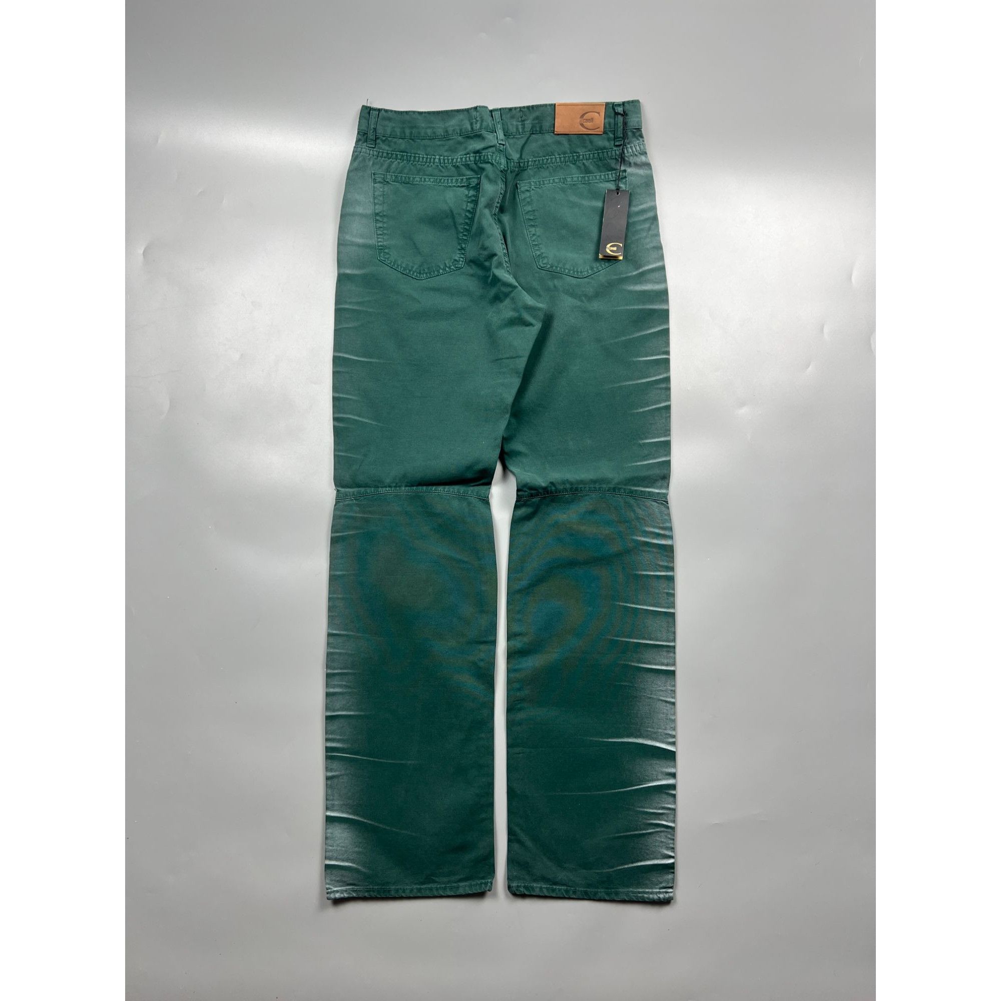 Just Cavalli NWT Just Cavalli Green Textured Denim Jeans Pants (Y0811) Size US 34 / EU 50 - 11 Thumbnail