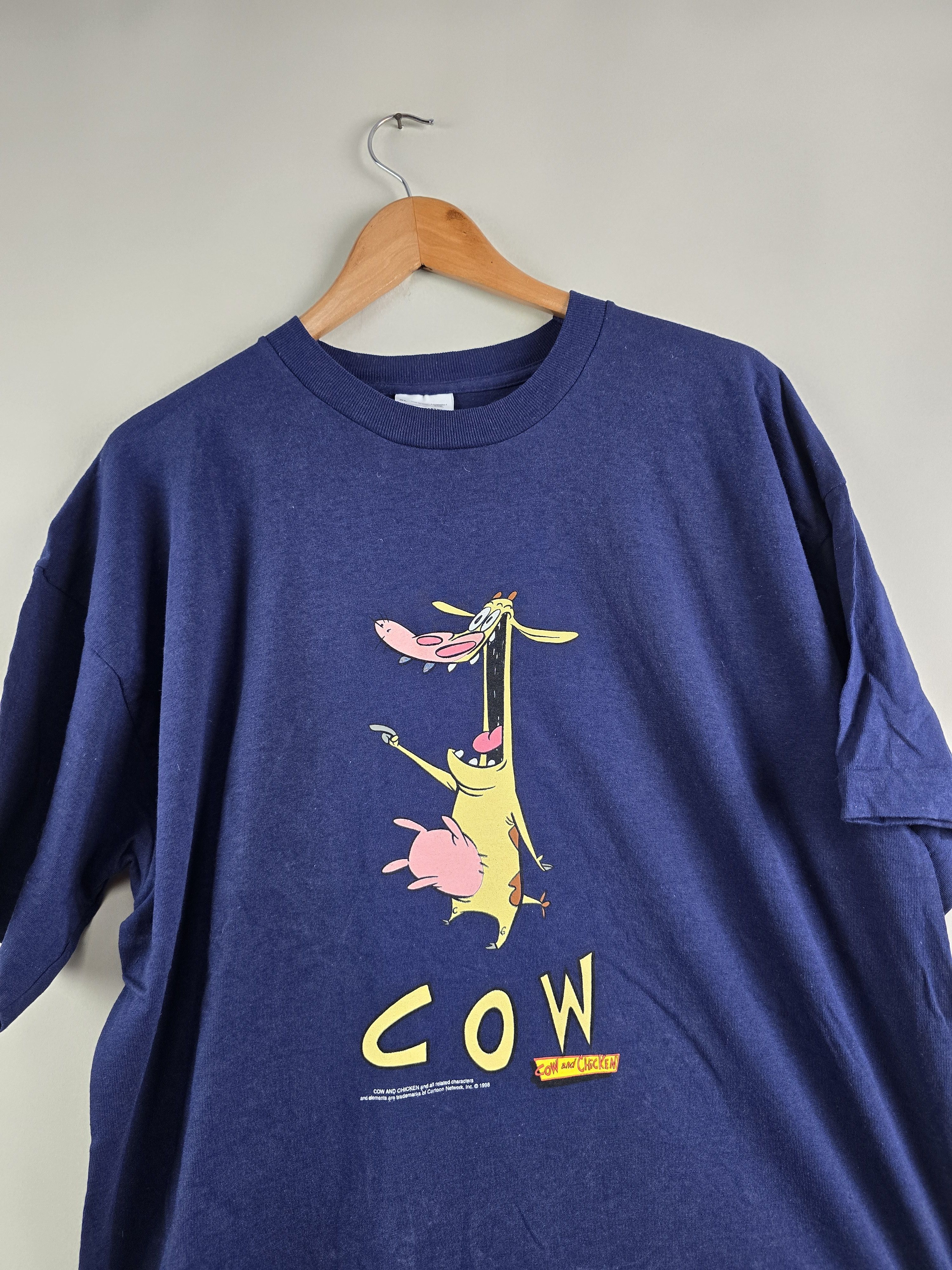 Anime × Cartoon Network × Vintage 1998 Cartoon Network Cow & Chicken XL 23" 30.5" Size US XL / EU 56 / 4 - 2 Thumbnail