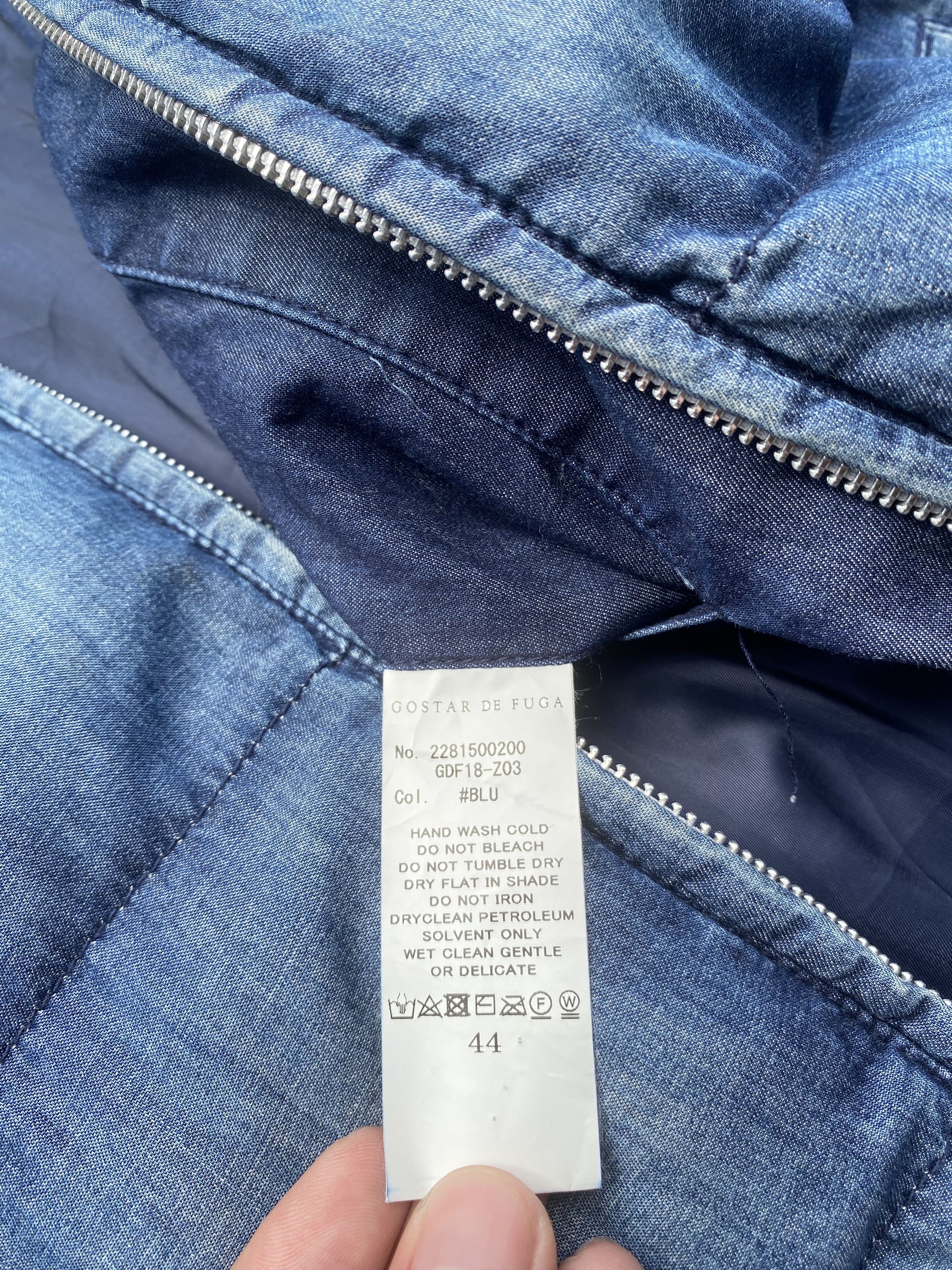 GOSTAR DE FUGA Rare Gostar De Fuga Denim Padded Puffer Jacket Size US L / EU 52-54 / 3 - 4 Thumbnail