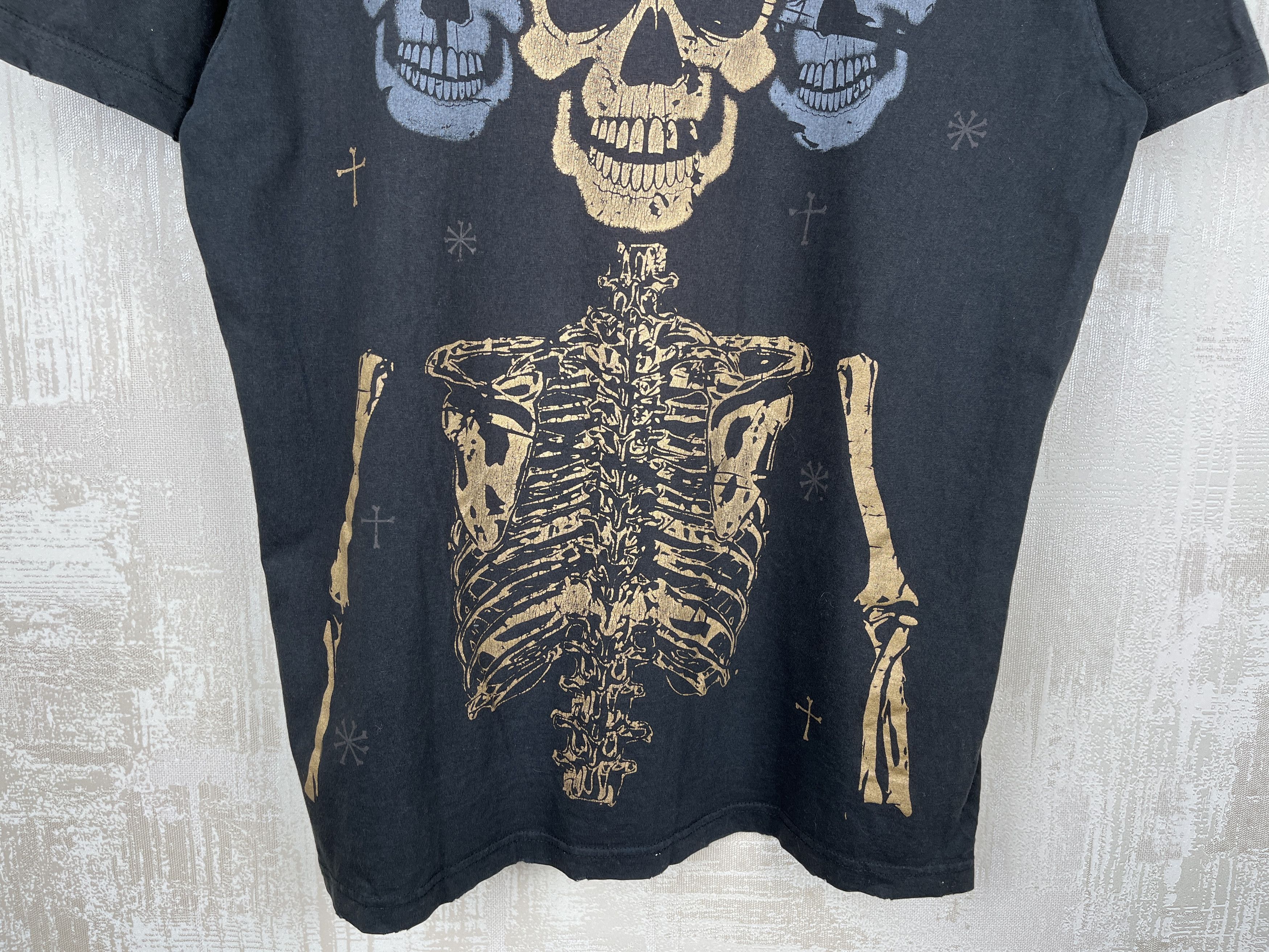 No Fear Vintage No Fear Prestige Apparel Skulls Distressed T-shirt Size US M / EU 48-50 / 2 - 18 Thumbnail