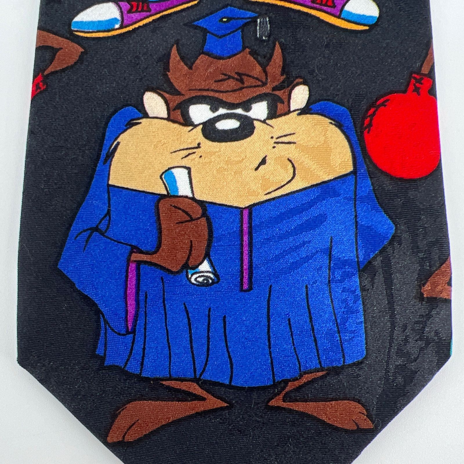 Vintage × Warner Bros 90s Taz Tasmanian Devil Looney Tunes neck tie 1990s vintage Size ONE SIZE - 4 Thumbnail
