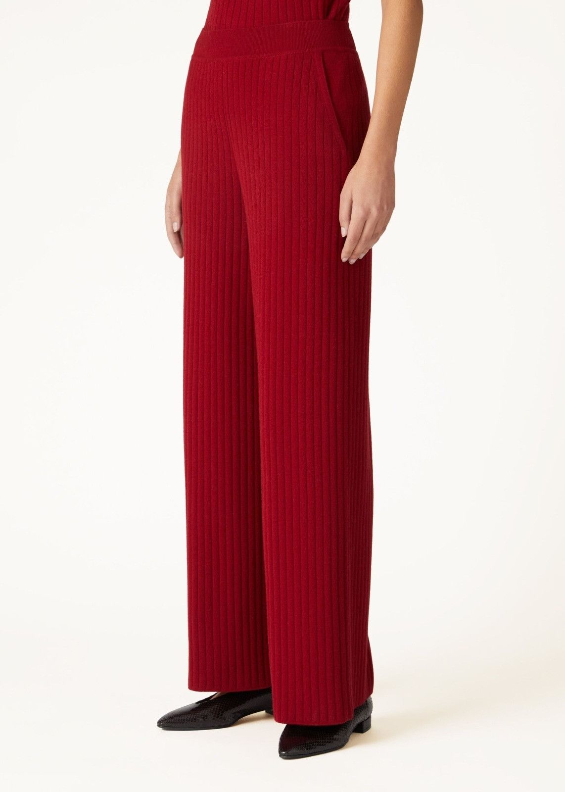 Loro Piana o1srvl11e0824 Maras Cashmere Regular Trouser in Red Size 26" / US 2 / IT 38 - 2 Thumbnail