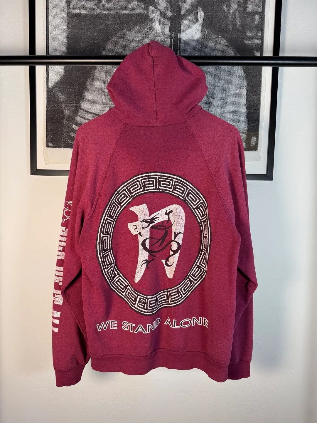 Vintage 🚭RARE🚭 SICK OF IT ALL NEW YORK HARDCORE RED DRAGON HOODIE Size US XL / EU 56 / 4 - 10 Thumbnail