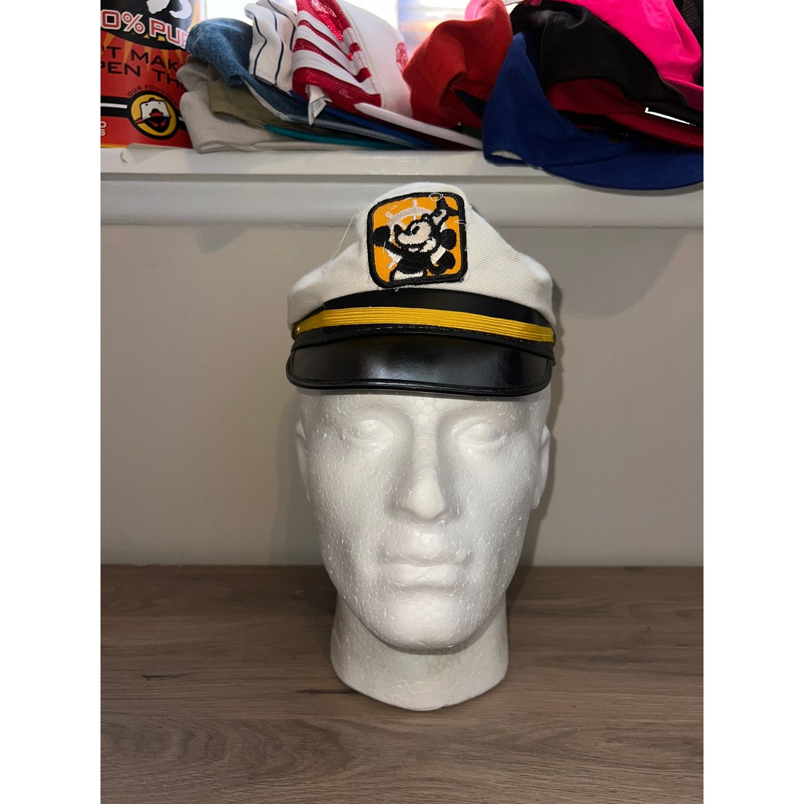 Disney 1980s 70s Vintage Walt Disney World Sailboat Sailor Hat VTG Size ONE SIZE - 2 Thumbnail