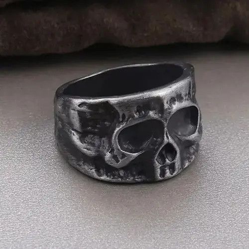 Jewelry Retro Skull Ring Size ONE SIZE - 4 Thumbnail