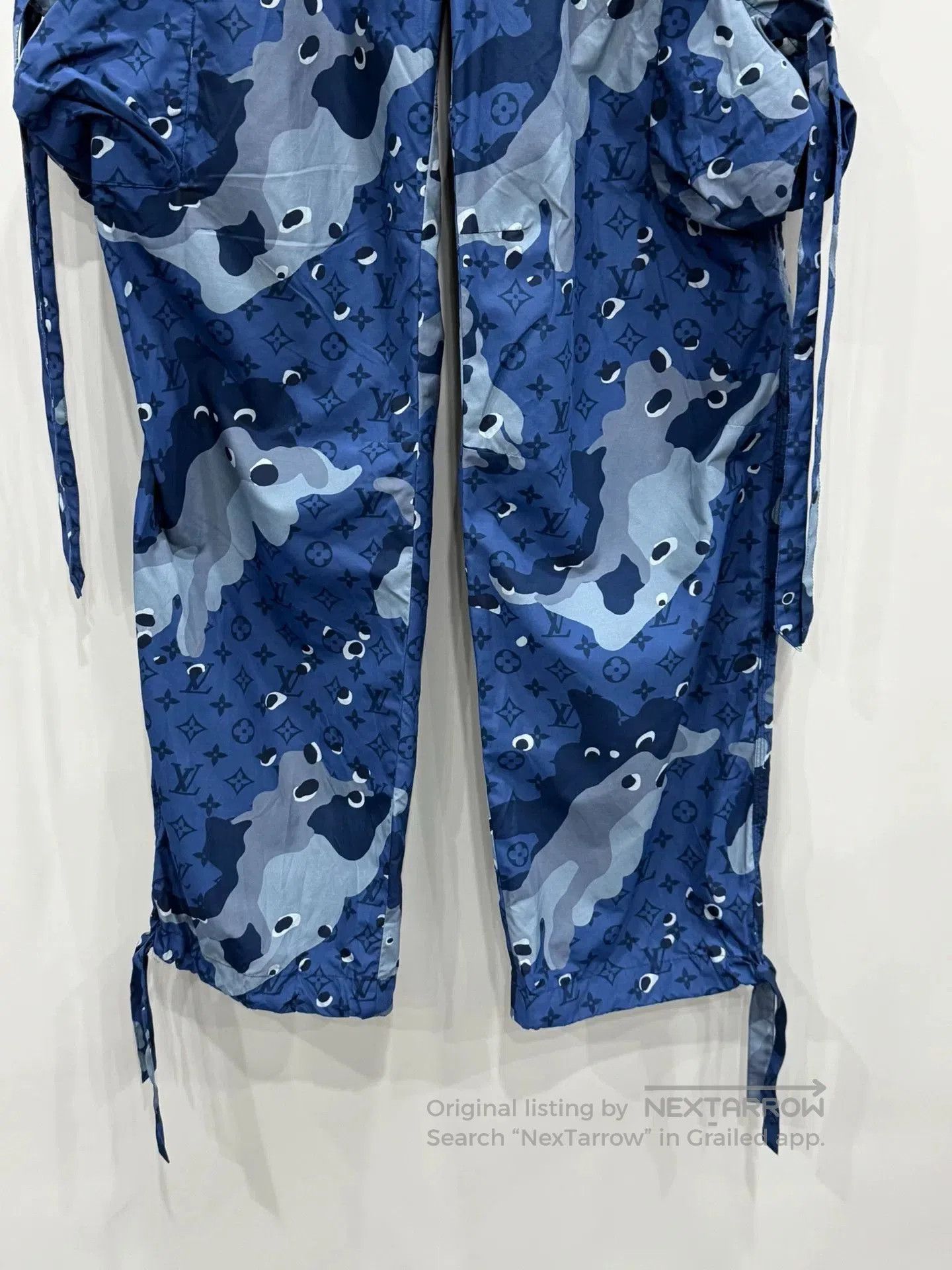 Louis Vuitton Louis Vuitton Blue Camo Nylon Casual Pants. Size US 42 / EU 58 - 4 Thumbnail