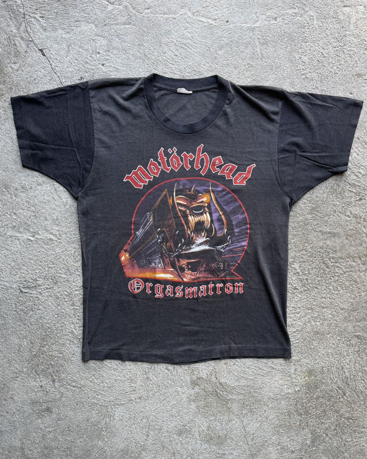 Band Tees 80s Motörhead Orgasmatron 1986 Vintage Tour Tee | Size L Size US L / EU 52-54 / 3 - 1 Thumbnail