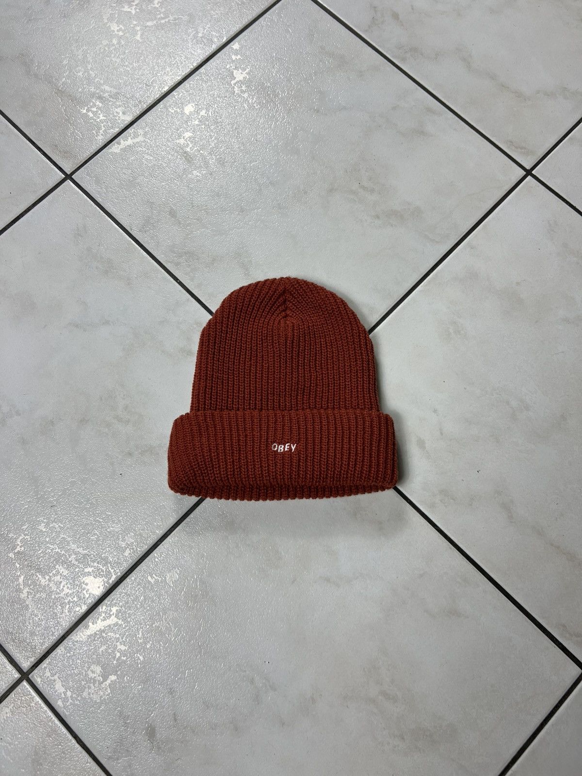 Obey Obey future beanie heavy knitted hat cap streetwear y2k logo Size ONE SIZE - 2 Thumbnail