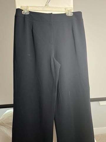 Designer Rena Rowan Women's Wool Pants - Size 10 Size 32" / US 10 / IT 46 - 1 Thumbnail