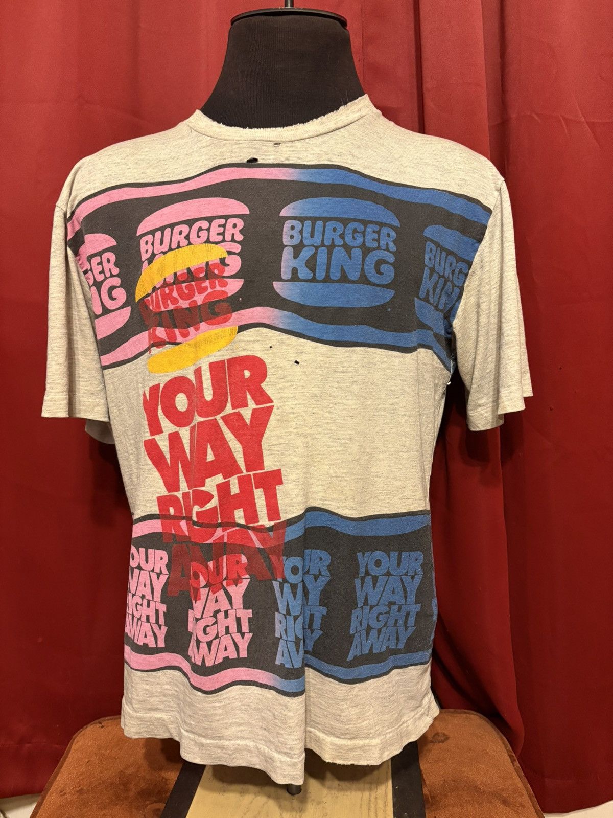 Vintage Vintage Burger King Shirt 90s Fast Food All Over Print Grail Size US XL / EU 56 / 4 - 1 Thumbnail