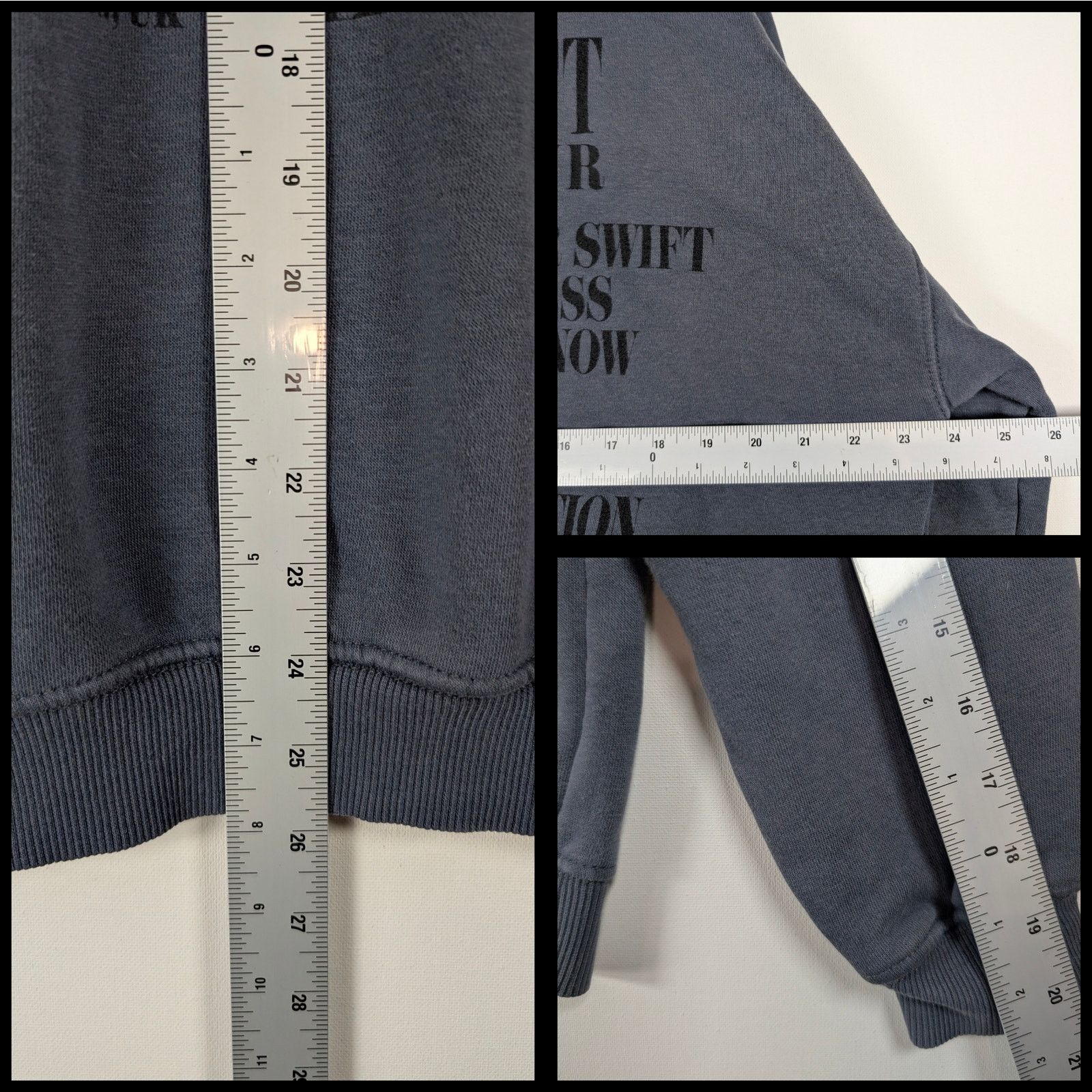 Unknown London Taylor Swift Eras Tour Gray Crewneck Sweatshirt Size Small S Size S / US 4 / IT 40 - 7 Thumbnail
