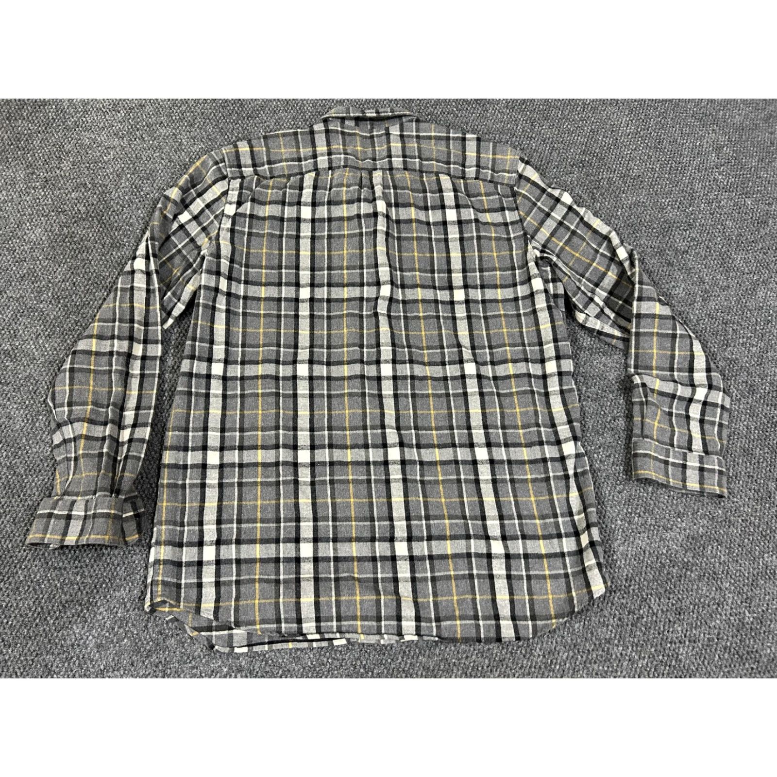 Vintage VINTAGE L.L.Bean Shirt Mens XLT Gray Plaid Flannel Long Sleeve Tall Button Front Size US XL / EU 56 / 4 - 6 Thumbnail