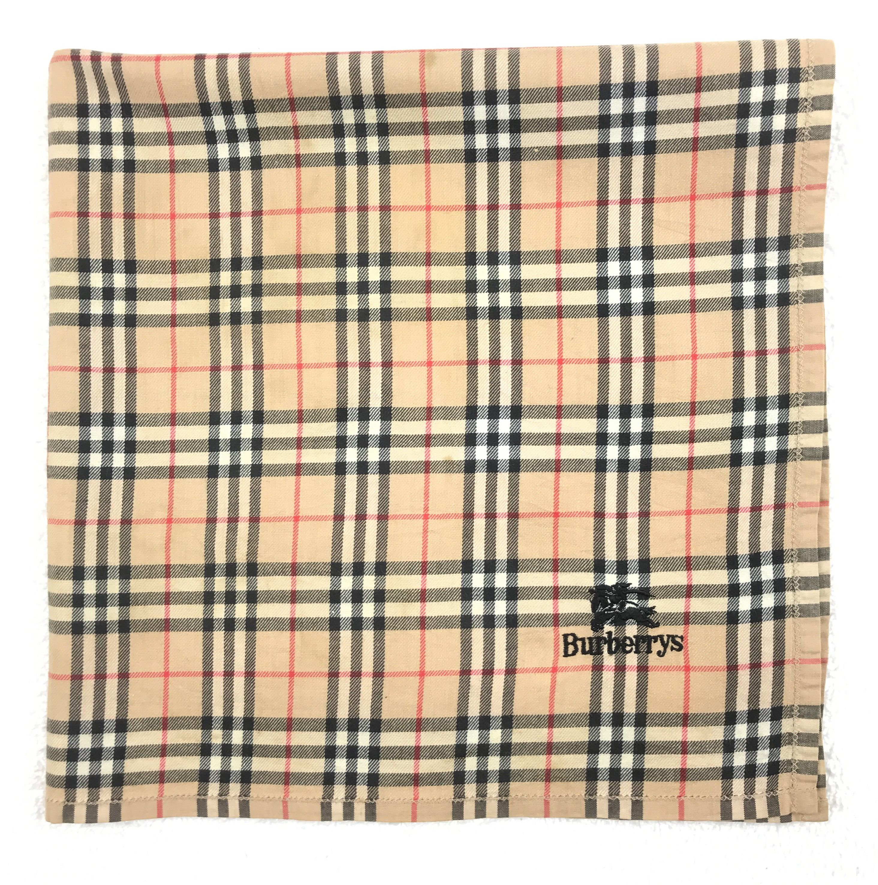 Burberry × Vintage Vintage Burberry Nova Check Bandana Neckerchief Handkerchief Size ONE SIZE - 2 Thumbnail