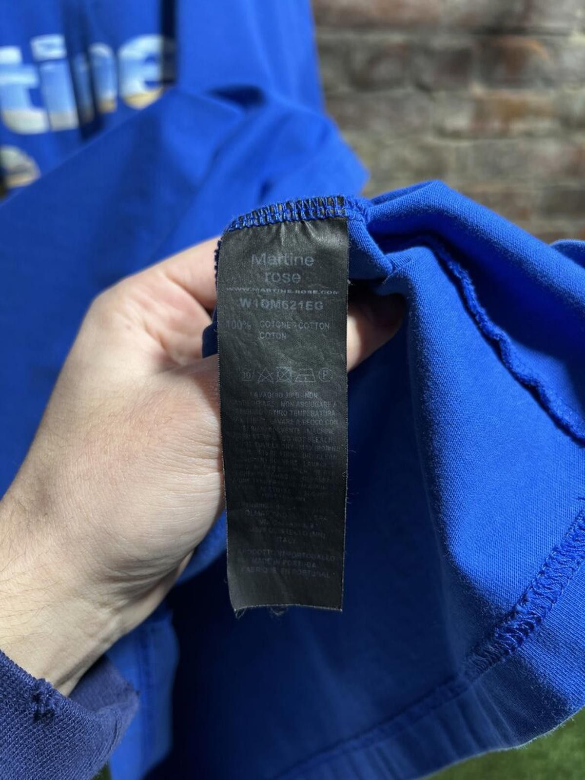 Martine Rose Martine Rose Goodside Tee Blue Sz. XL Size US XL / EU 56 / 4 - 4 Thumbnail