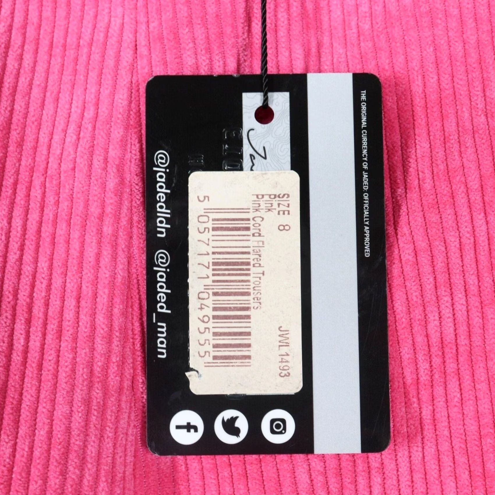 Jaded London Jaded London Pants Womens Sz 4 Hot Pink Corduroy Flared High Waist Trousers NWT Size 27" / US 4 / IT 40 - 7 Thumbnail