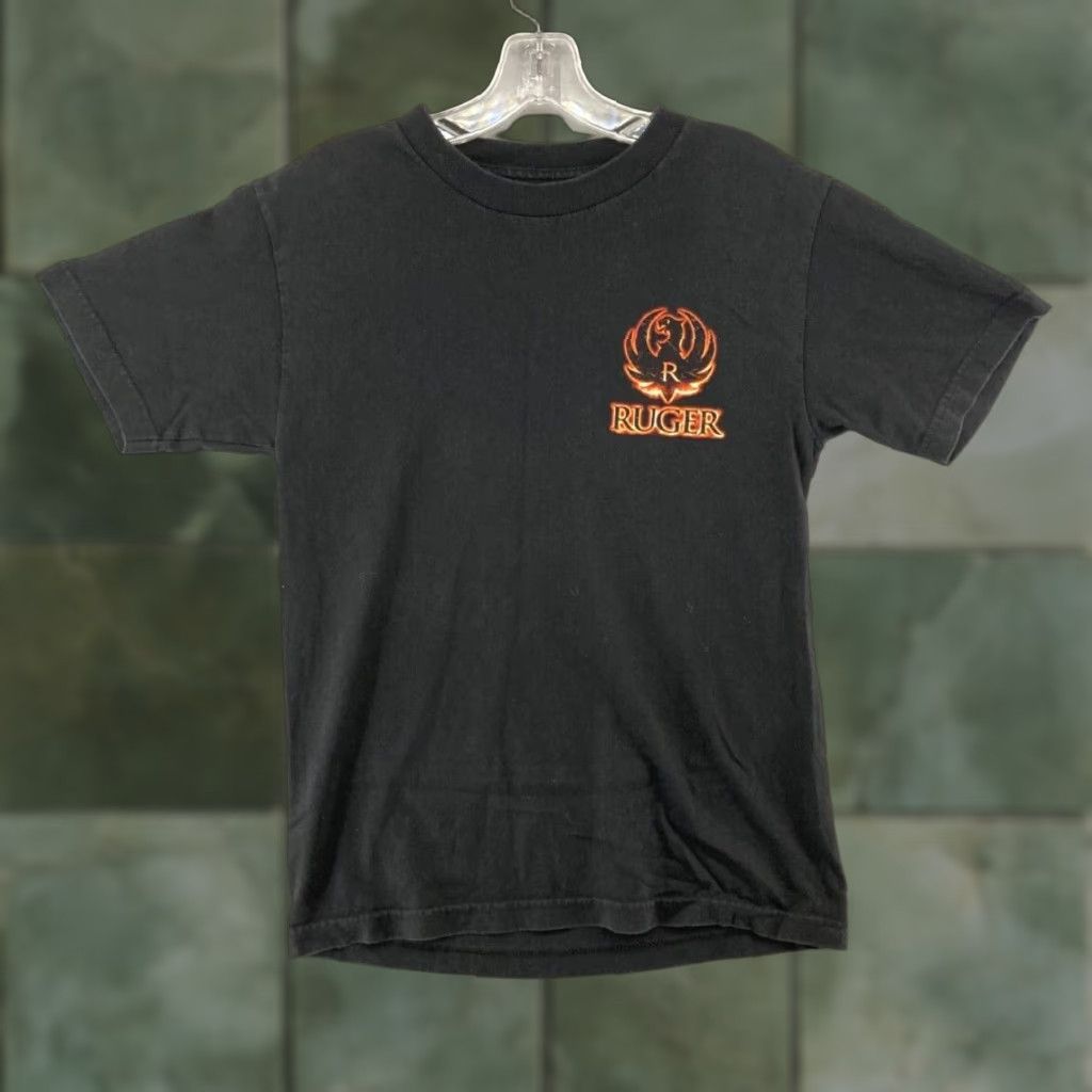 Vintage Club Red Mens Graphic T-Shirt Small Black Shooting Flame Classic Sports Size US S / EU 44-46 / 1 - 1 Thumbnail