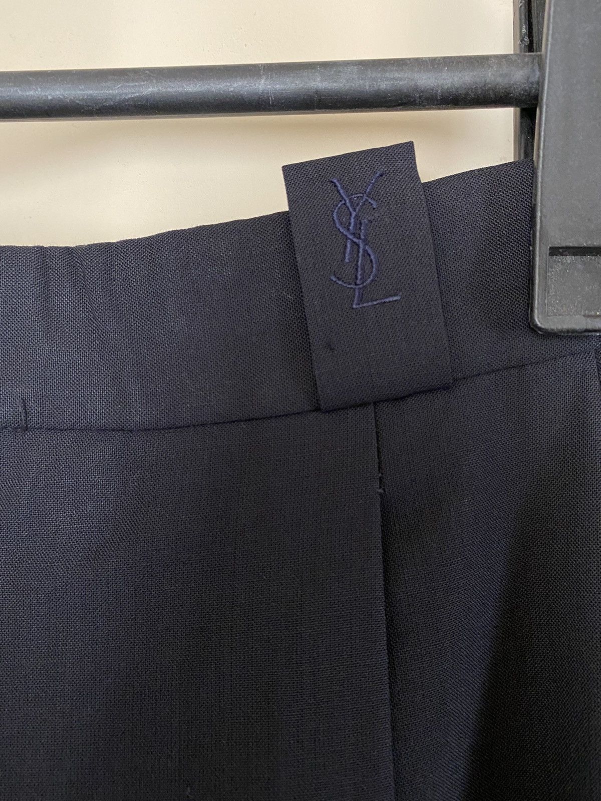 Yves Saint Laurent YVES SAINT LAURENT YSL Men Black Formal Trousers Pants Size US 37 - 3 Thumbnail
