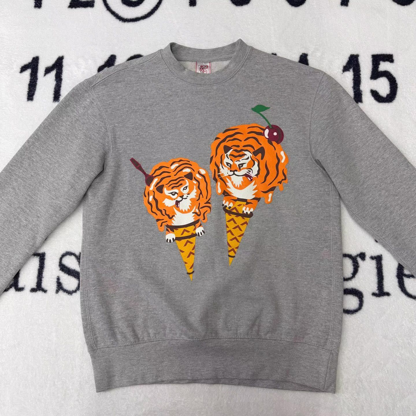 Icecream ICECREAM Gray Tiger Ice Cream Hoodie Q10 Size US S / EU 44-46 / 1 - 1 Thumbnail