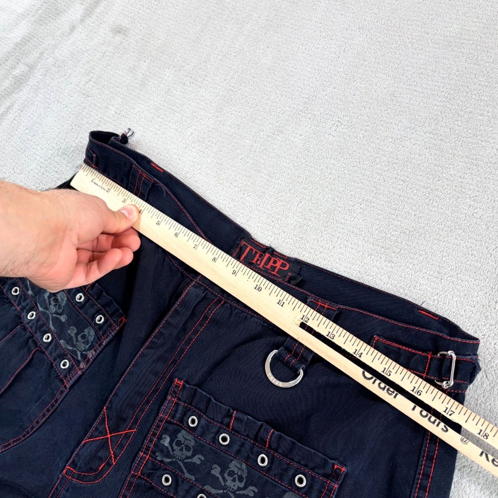 Tripp NYC VINTAGE TRIPP NYC Daang Goodman Pants Large Goth Rave Baggy 90's Zipper Wide Leg Size US 33 - 6 Thumbnail