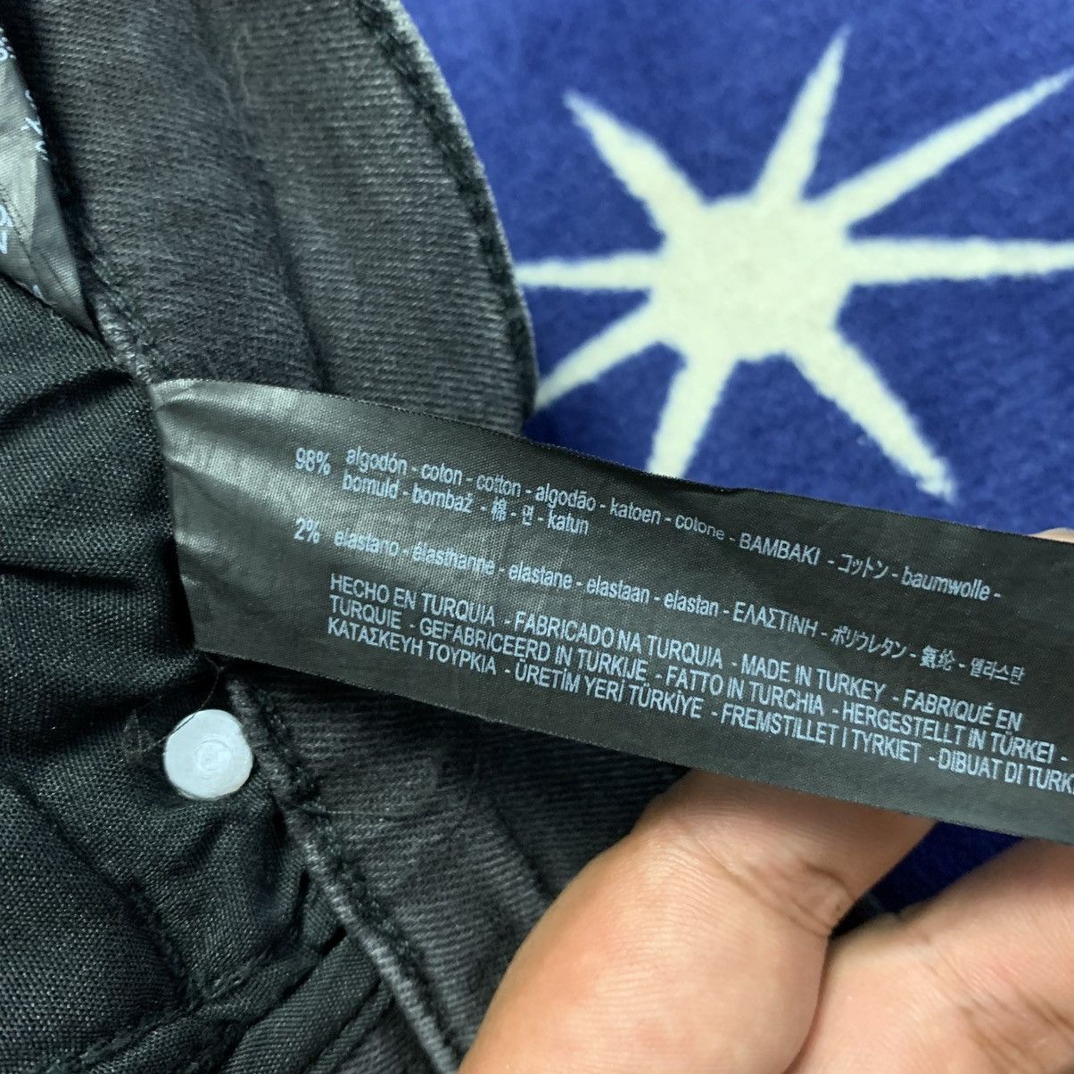 Zara ZARA MAN Rock Star Studded Biker Stretchable Denim Size US 28 / EU 44 - 15 Thumbnail