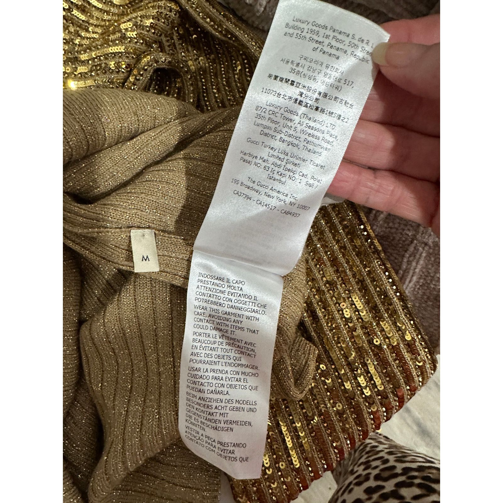 Gucci Gucci Sweater Gold Womens US M Sequin Turtleneck Size M / US 6-8 / IT 42-44 - 13 Thumbnail