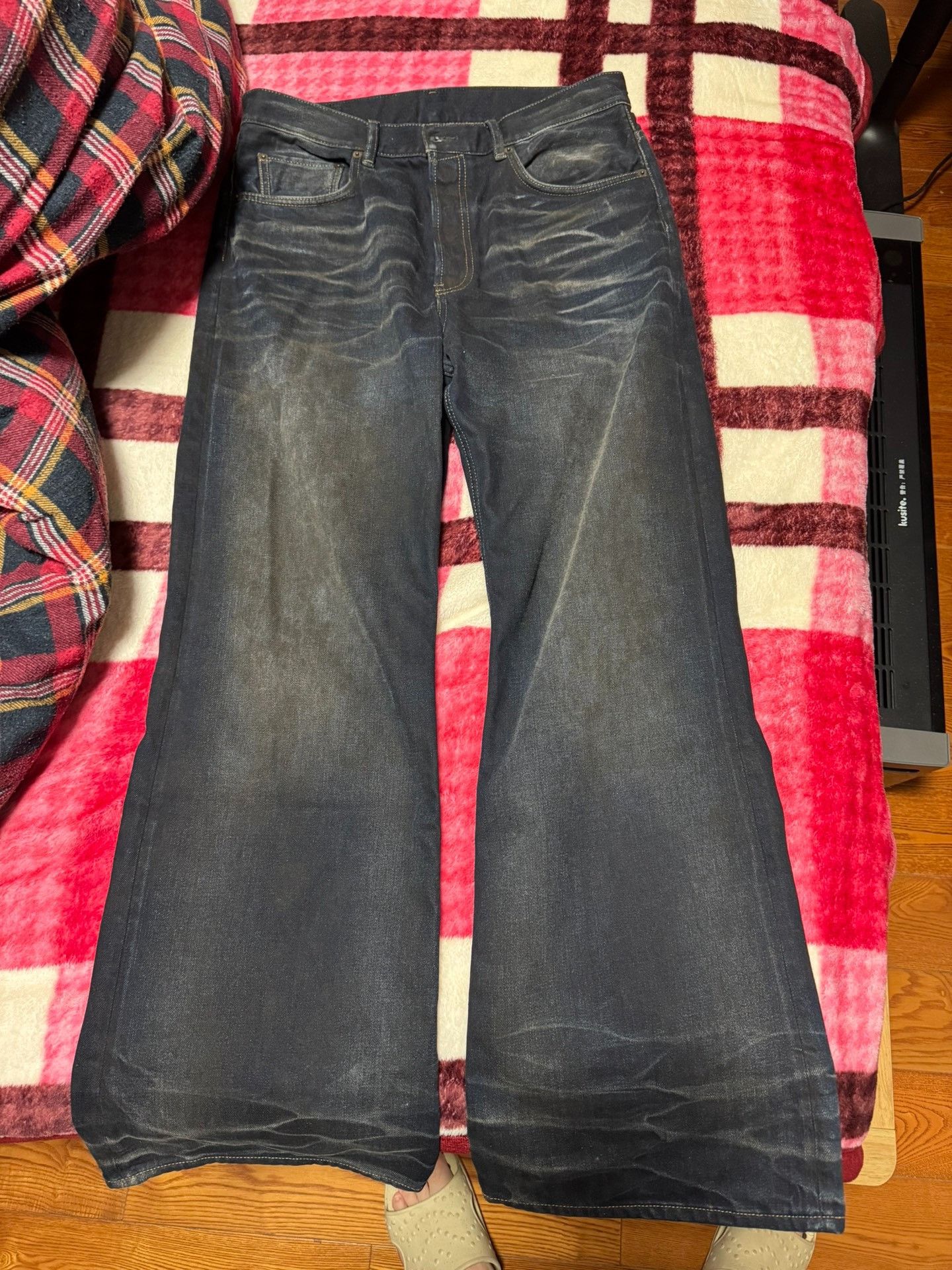 Acne Studios Acne studios Wash to make old water corrugated jeans Nextar Size US 33 - 1 Thumbnail