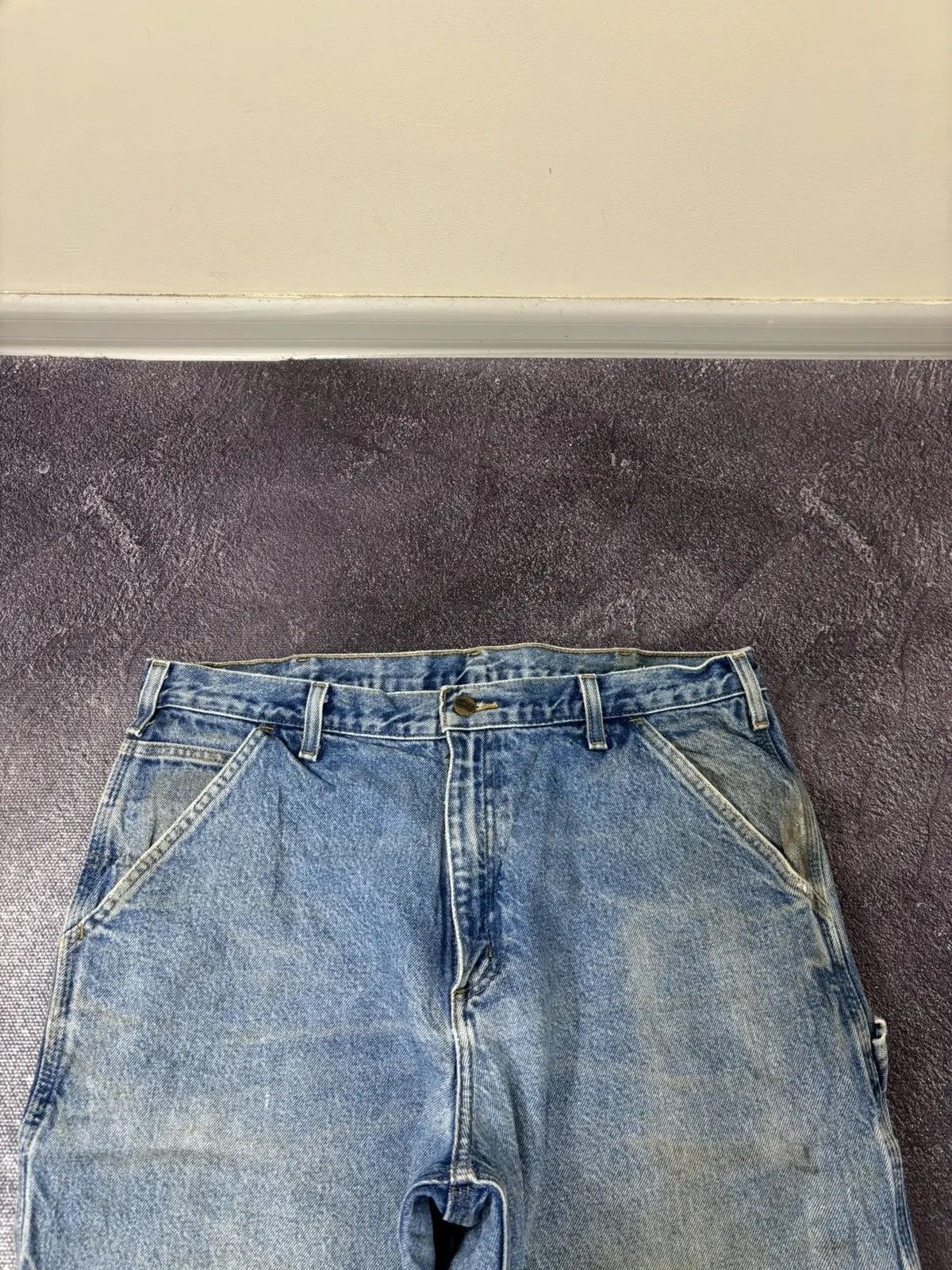 Carhartt × Vintage Vintage Carhartt American Faded Blue Denim Hype Baggy Jeans Size US 36 / EU 52 - 14 Thumbnail