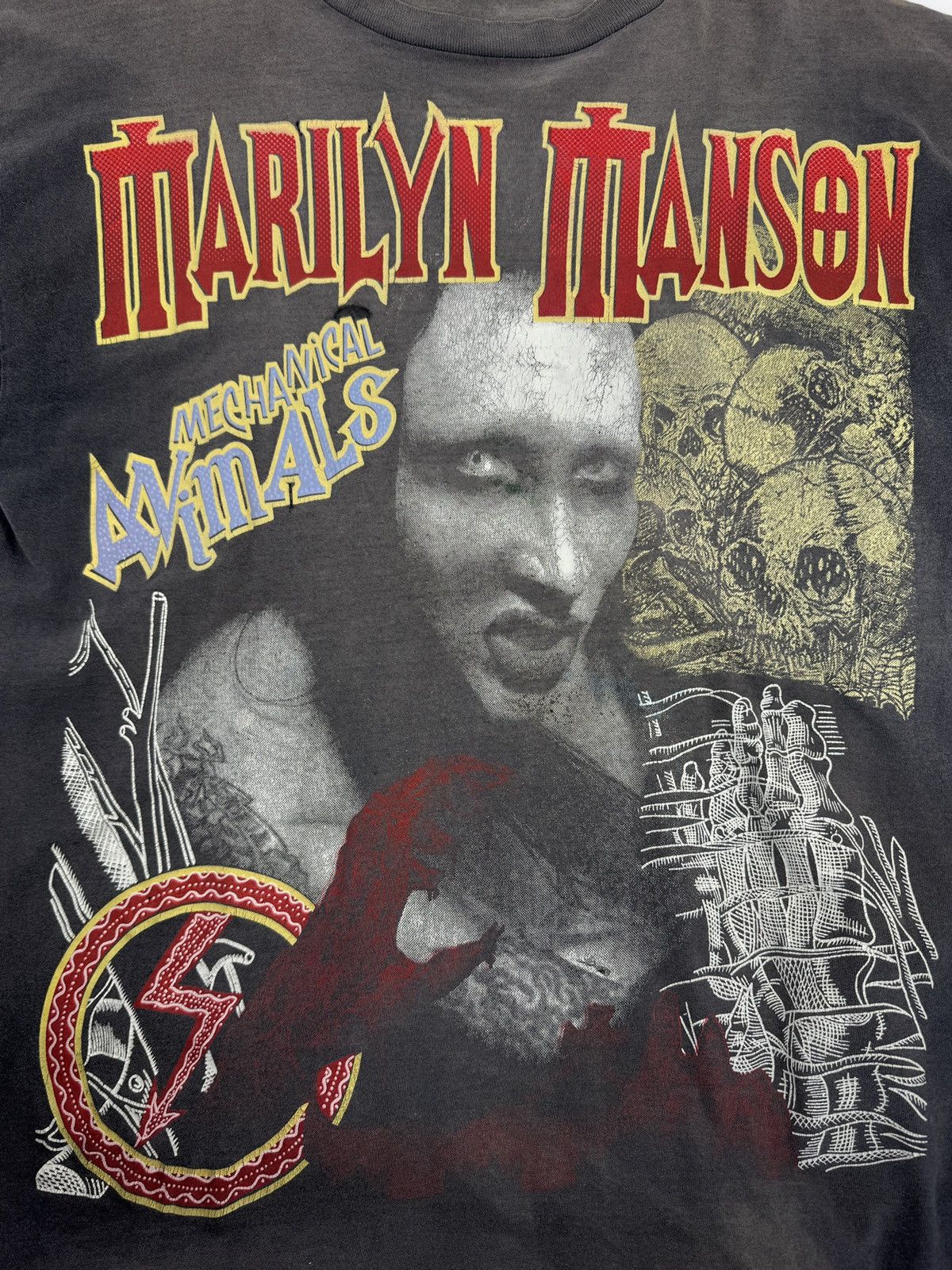 Vintage MARLYN MANSON MECHANICAL ANIMAL VINTAGE T-SHIRT Size US XXL / EU 58 / 5 - 2 Thumbnail
