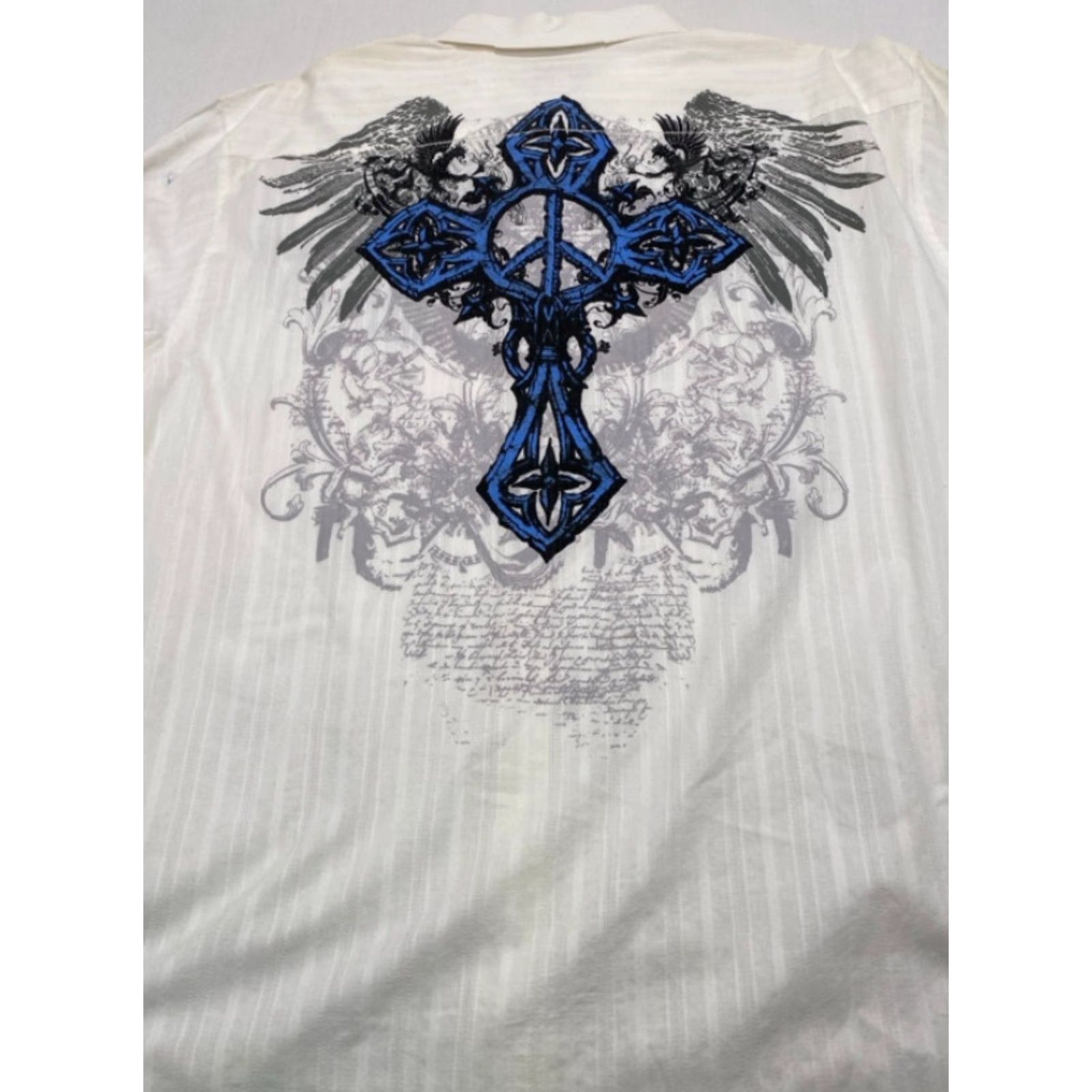 Vintage NWT Eighty Eight Mens 2XL Long Sleeve Button Up Grundge Gothic Cotton Shirt Size US XXL / EU 58 / 5 - 2 Thumbnail