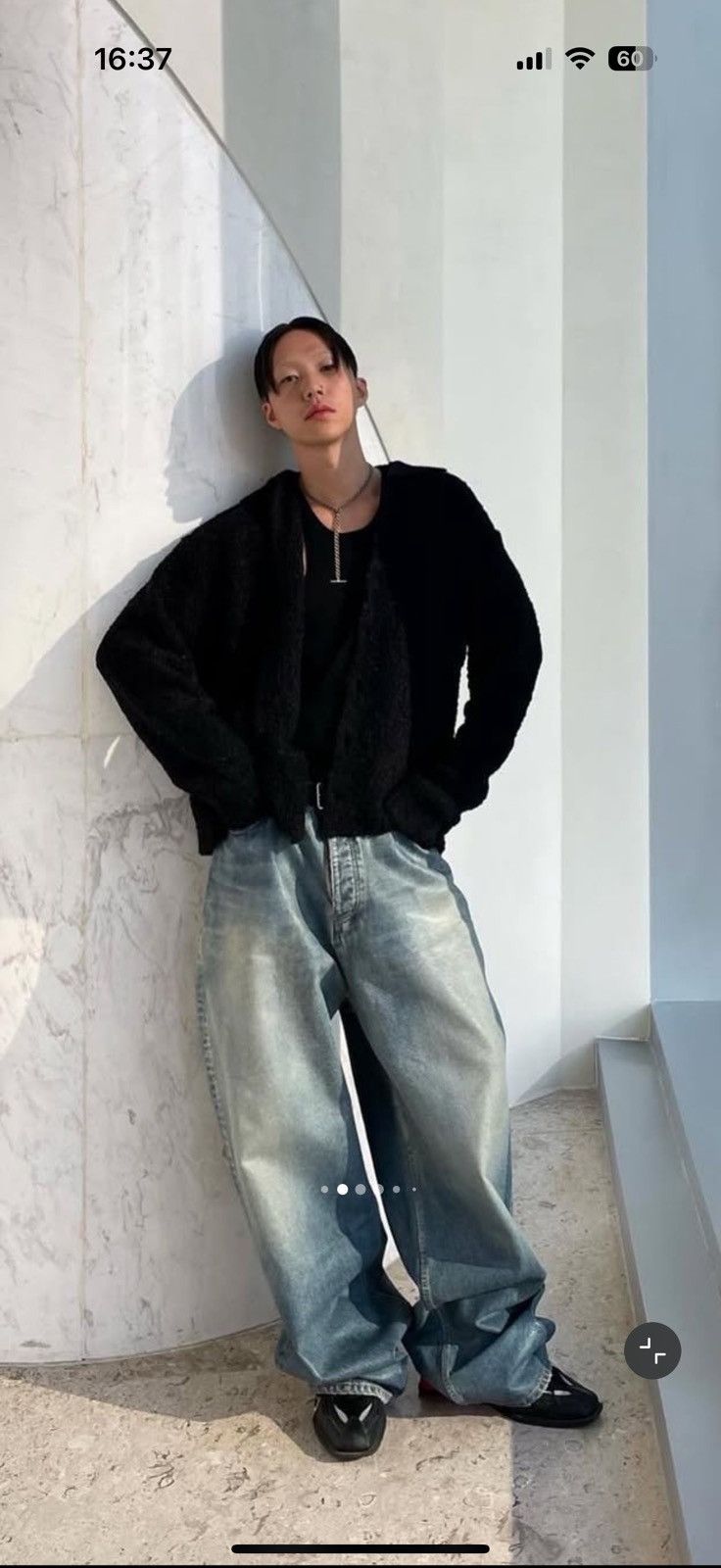 Balenciaga AW22 Balenciaga 360° Waxed Baggy Pants Size US 36 / EU 52 - 11 Thumbnail