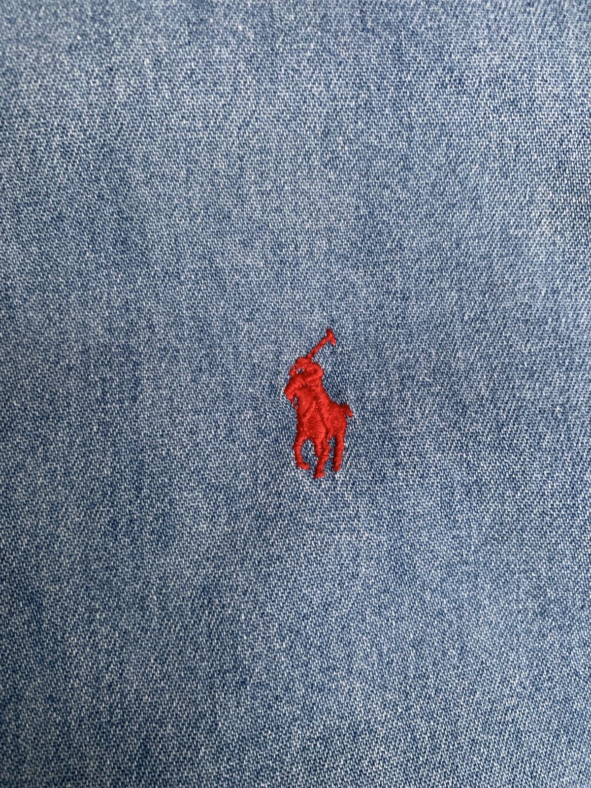 Ralph Lauren × Vintage 2000s Ralph Lauren Faded Blue Jeans Classics Pony Shirt Size US XL / EU 56 / 4 - 3 Thumbnail