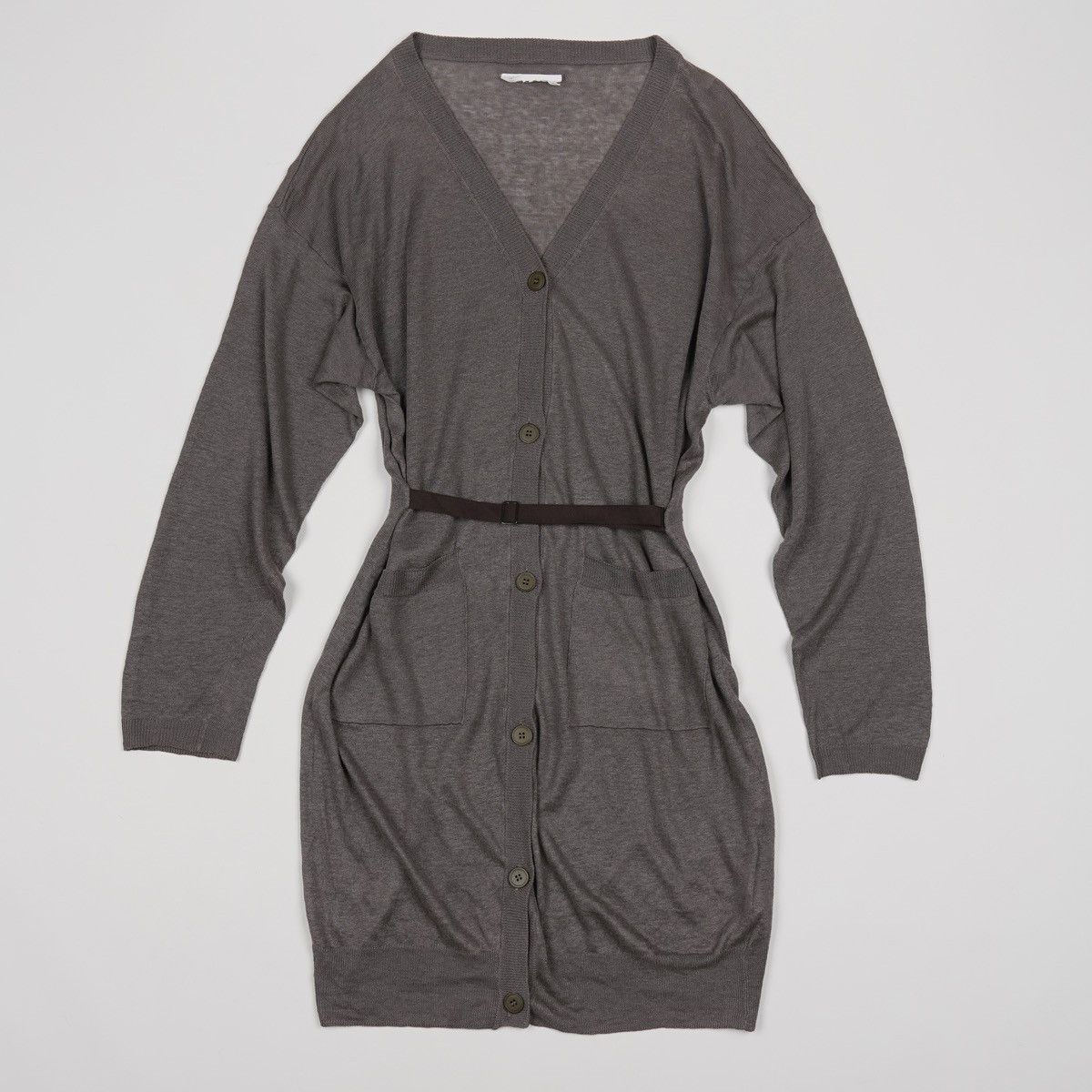 Maison Margiela MM6 Maison Margiela Linen Long Cardigan Dress With Belt Size S / US 4 / IT 40 - 15 Thumbnail