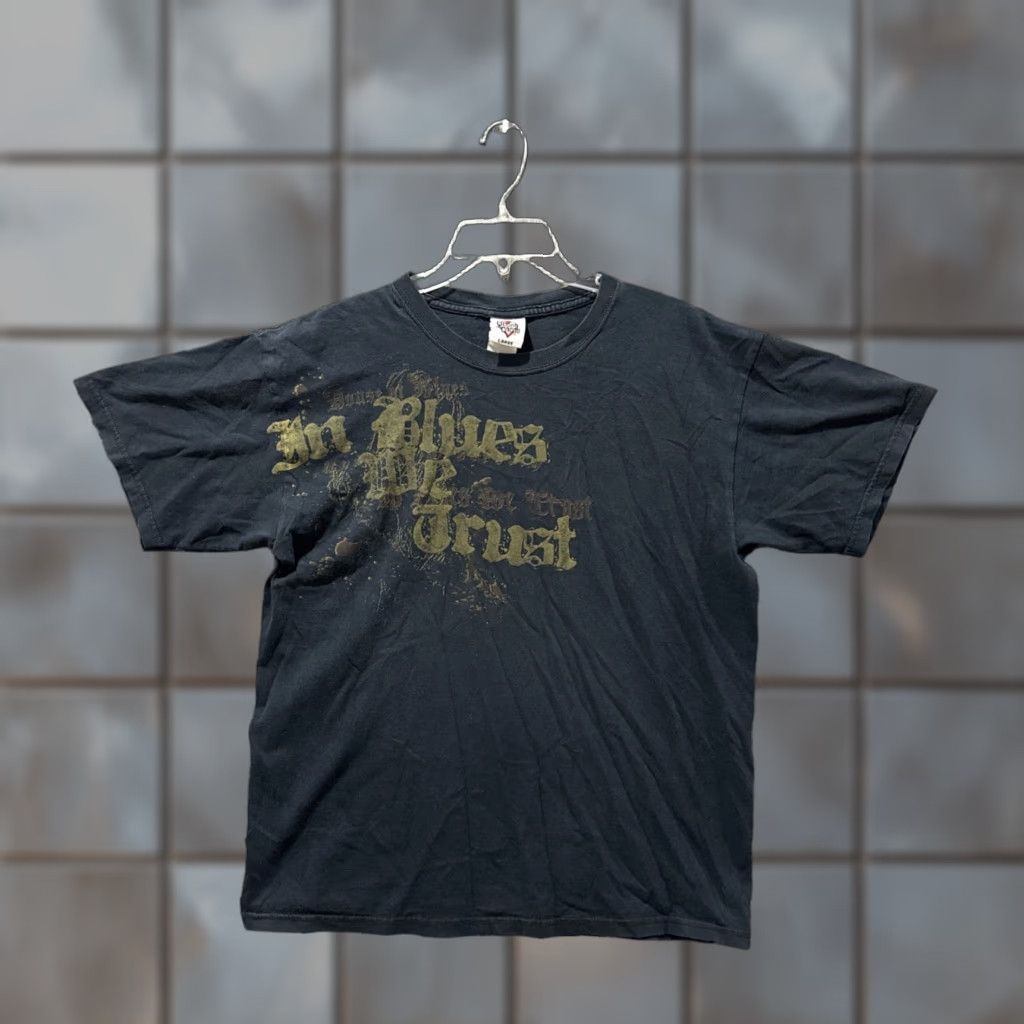 Vintage VINTAGE 00s In Blues We Trust Y2K Grunge Short Sleeve Black T-Shirt Men’s L House of Blues Shirt Mens L Black Grunge 00s Blues We Trust Size US L / EU 52-54 / 3 - 1 Thumbnail