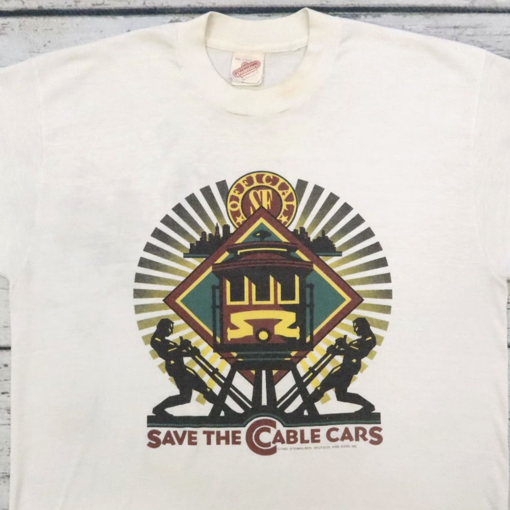 Vintage VTG 90s San Francisco Muni Save The Cable Cars Tshirt White L Mens Vintage 90s San Francisco Muni Save The Cable Cars Tshirt White L Mens Size US L / EU 52-54 / 3 - 2 Thumbnail