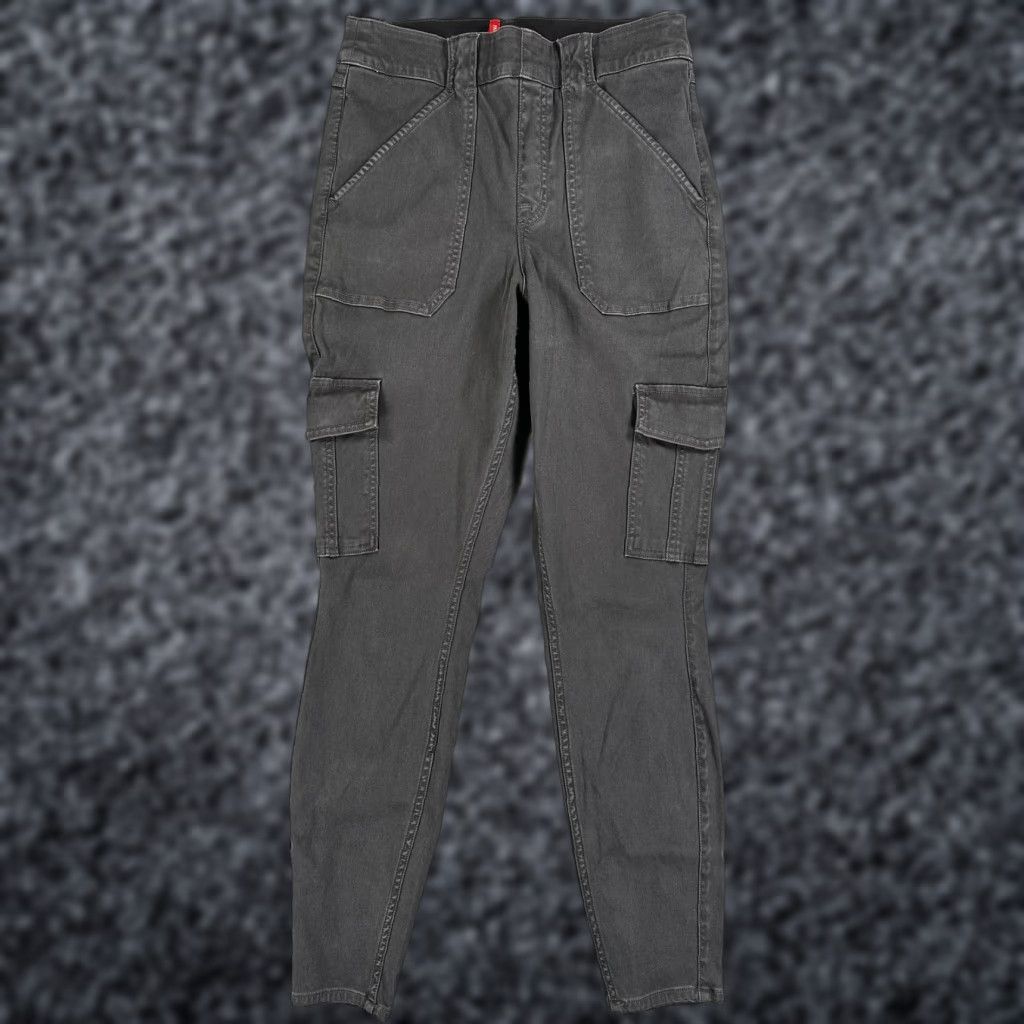 Spanx Spanx Pants Womens Large Gray Cargo Tapered Leg Pull On Elastic Waist Casual Size 36" / US 14 / IT 50 - 1 Thumbnail