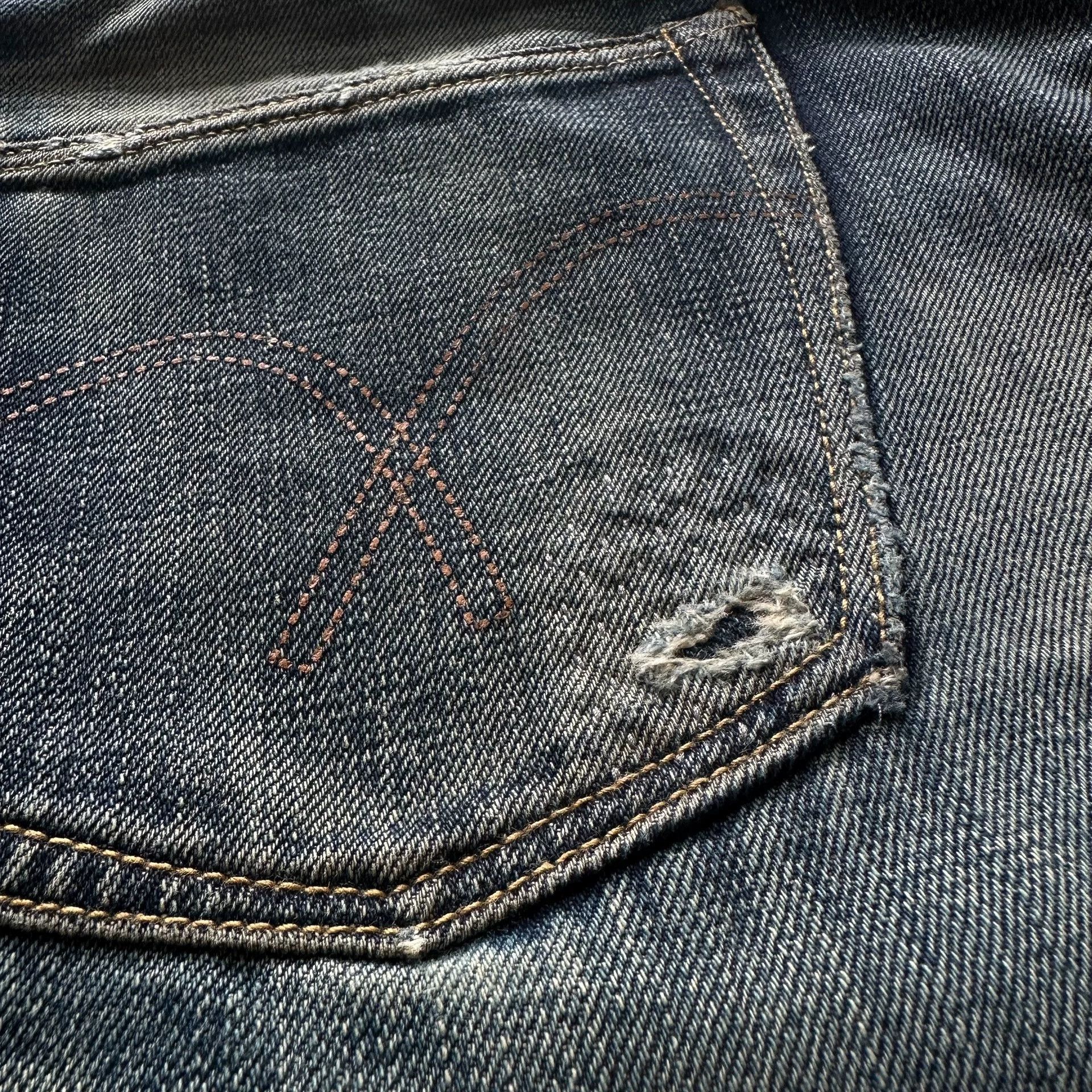 Full Count & Co. Fullcount 1100EX-17 Limited Raw Denim Jeans Size US 30 / EU 46 - 3 Thumbnail