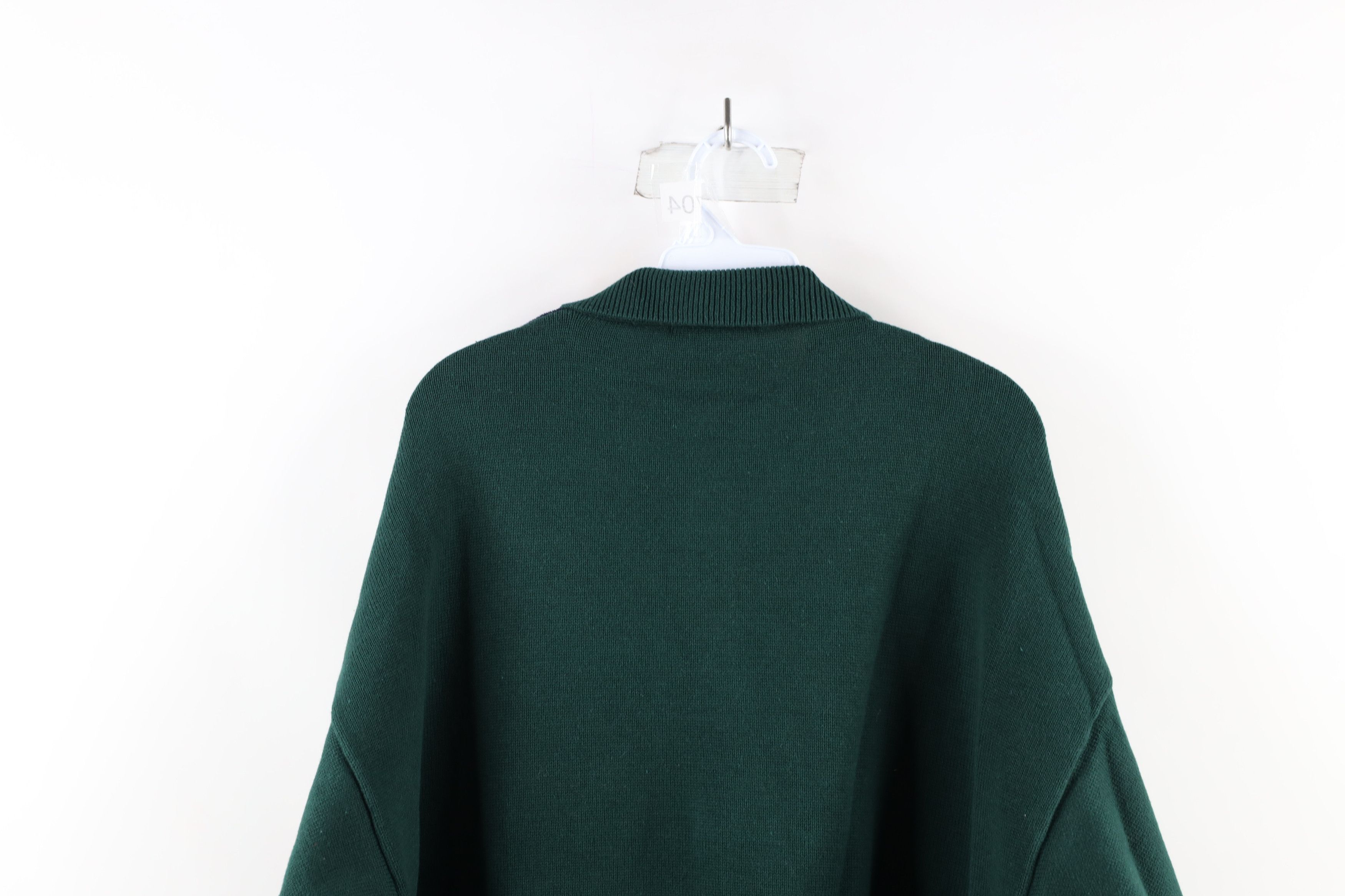 Nautica Vintage 90s Nautica Diamond Knit Collared Pullover Sweater Size US XXL / EU 58 / 5 - 6 Thumbnail